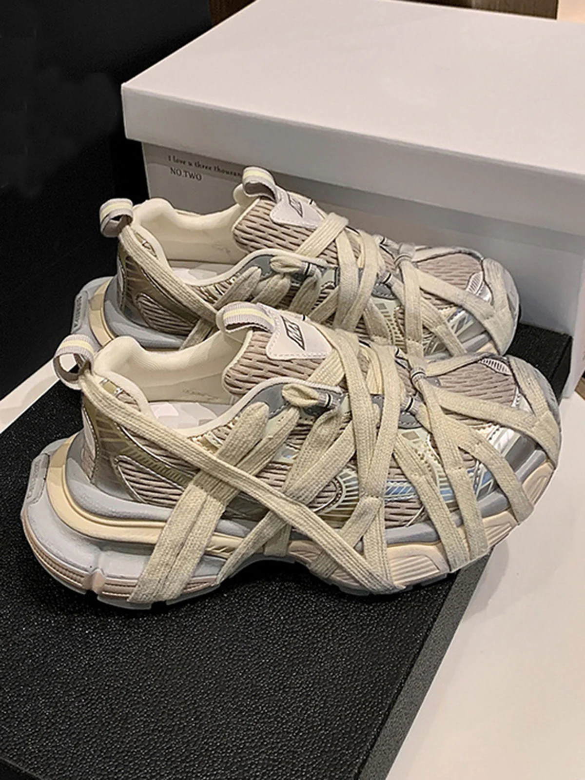 Thesupermade High Street Lace-up Casual Sneakers - 2342