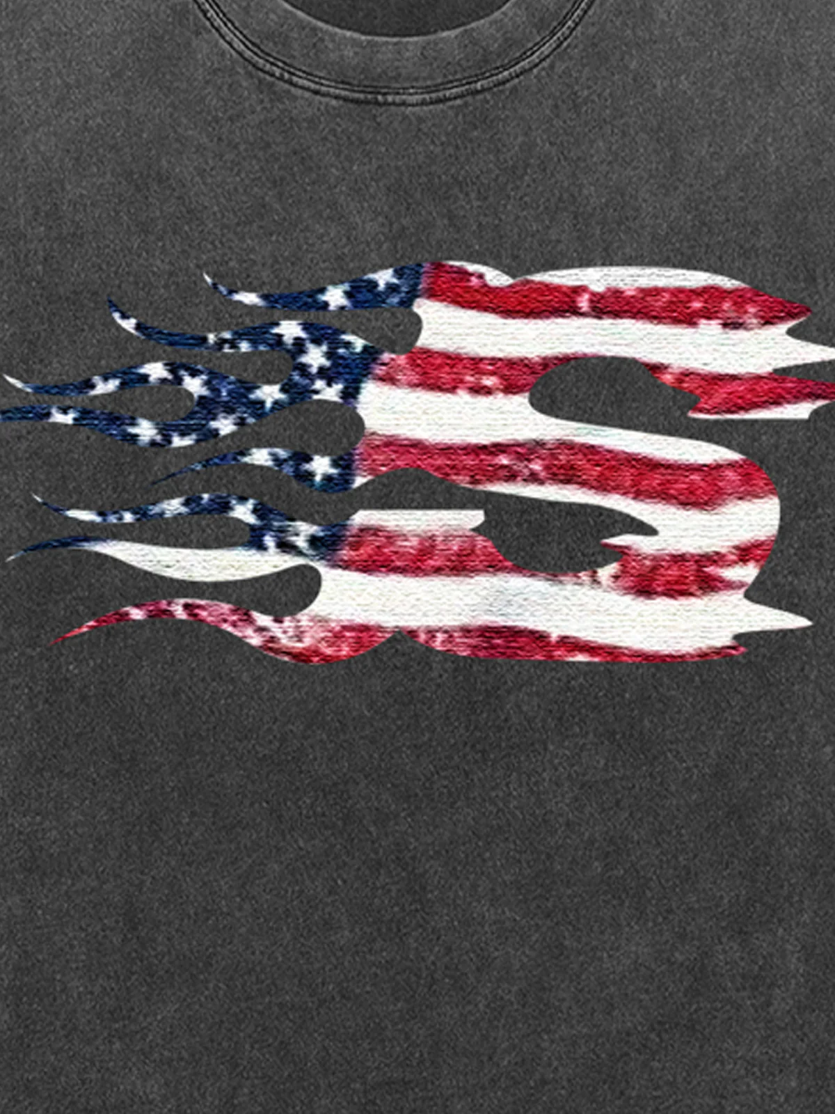 Original Patriotic Flame Graphic T-Shirt