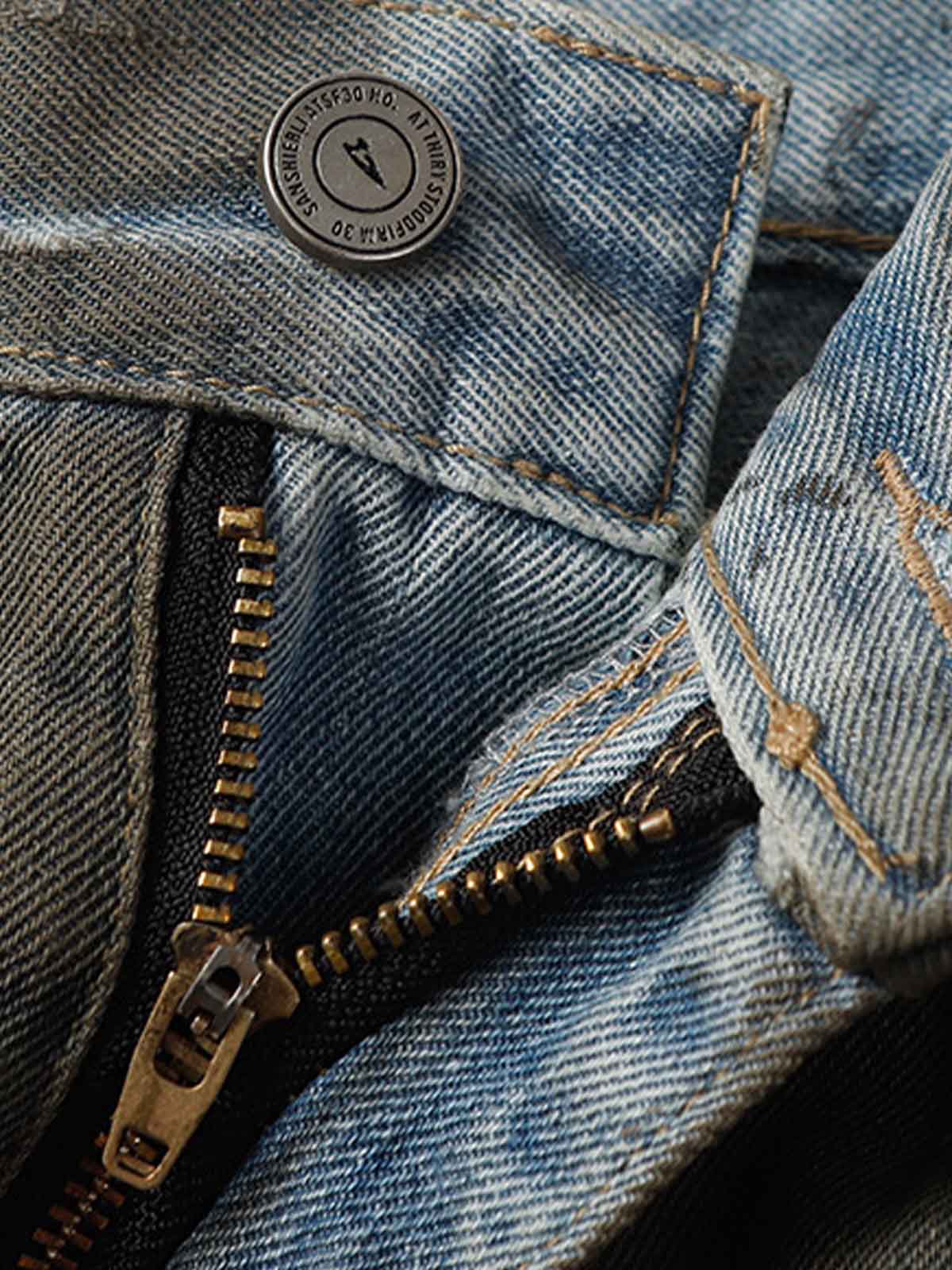 Ripped Dirty Dyed Stripped Jorts