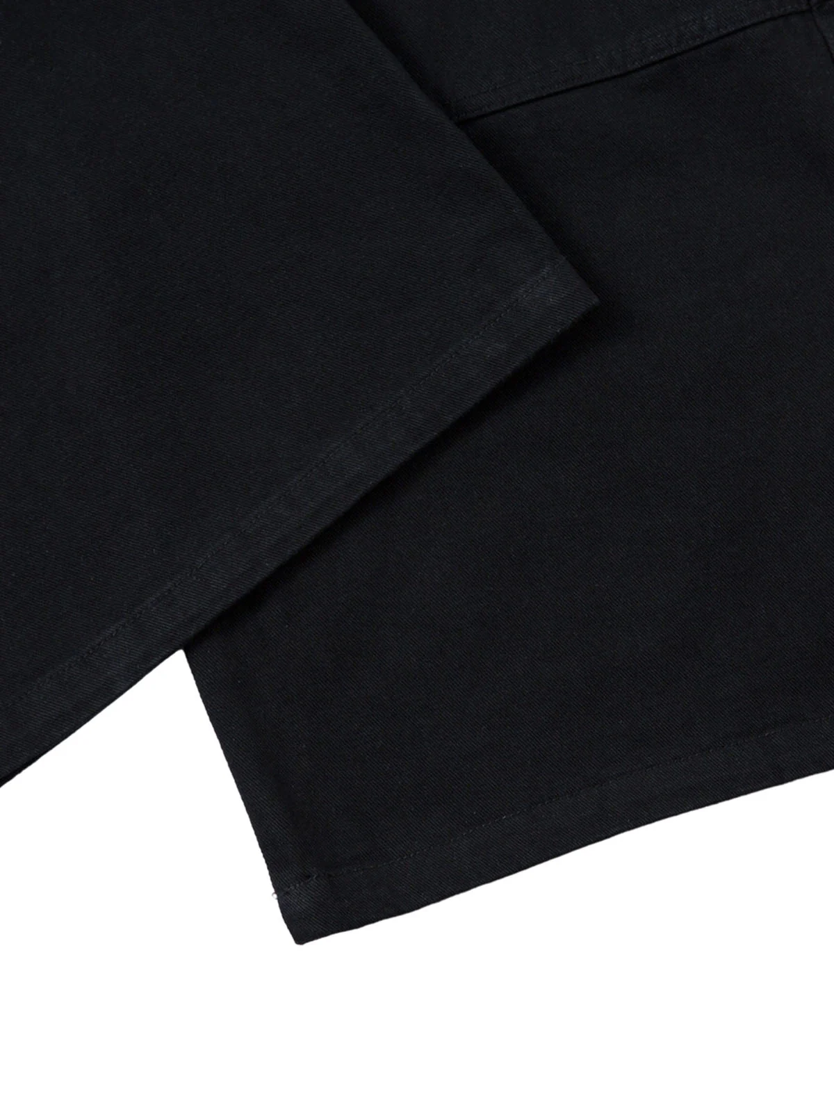 Deconstructed Split Rivet Cargo Jeans