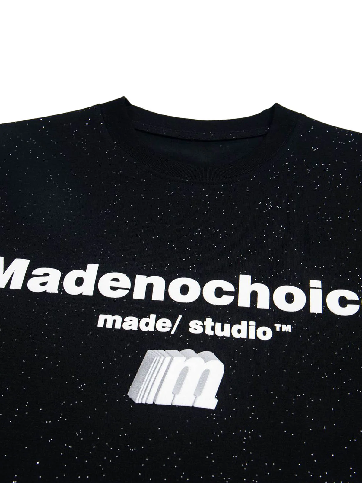 Retro Heavy Starry Sky Print Font Design Short-sleeved T-shirt