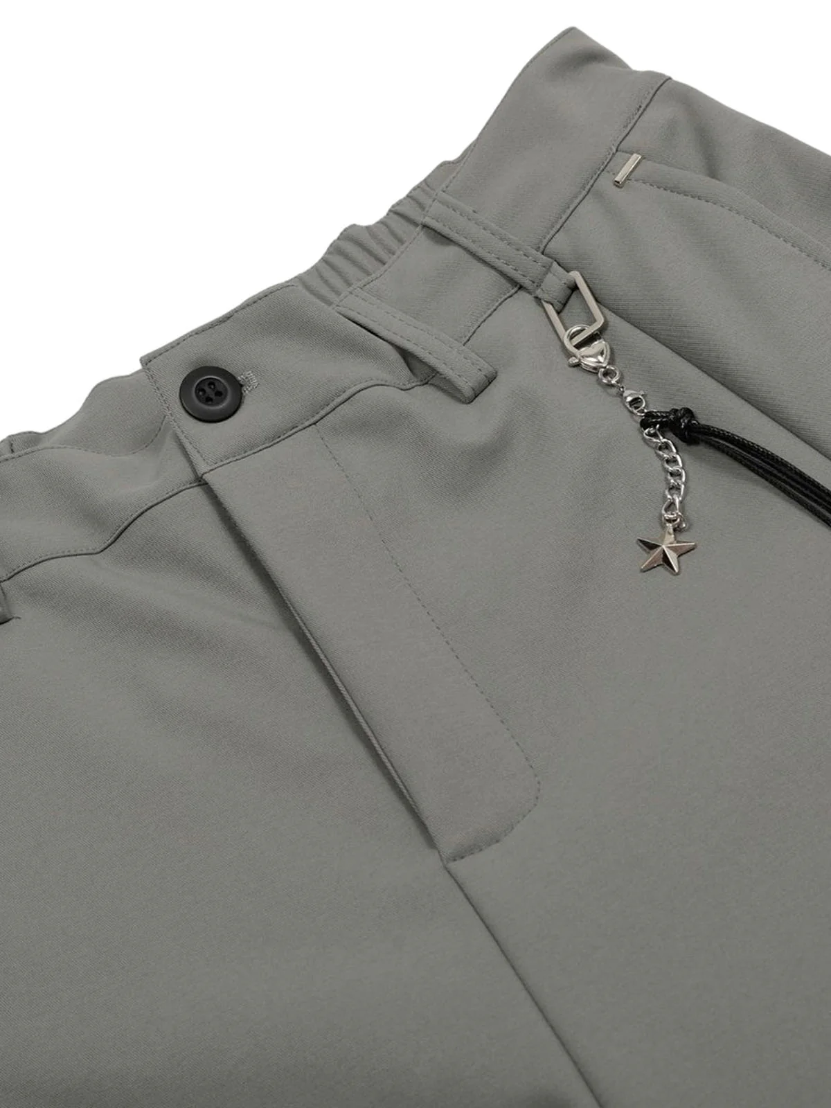 Elastic Waistband Barrel Pants