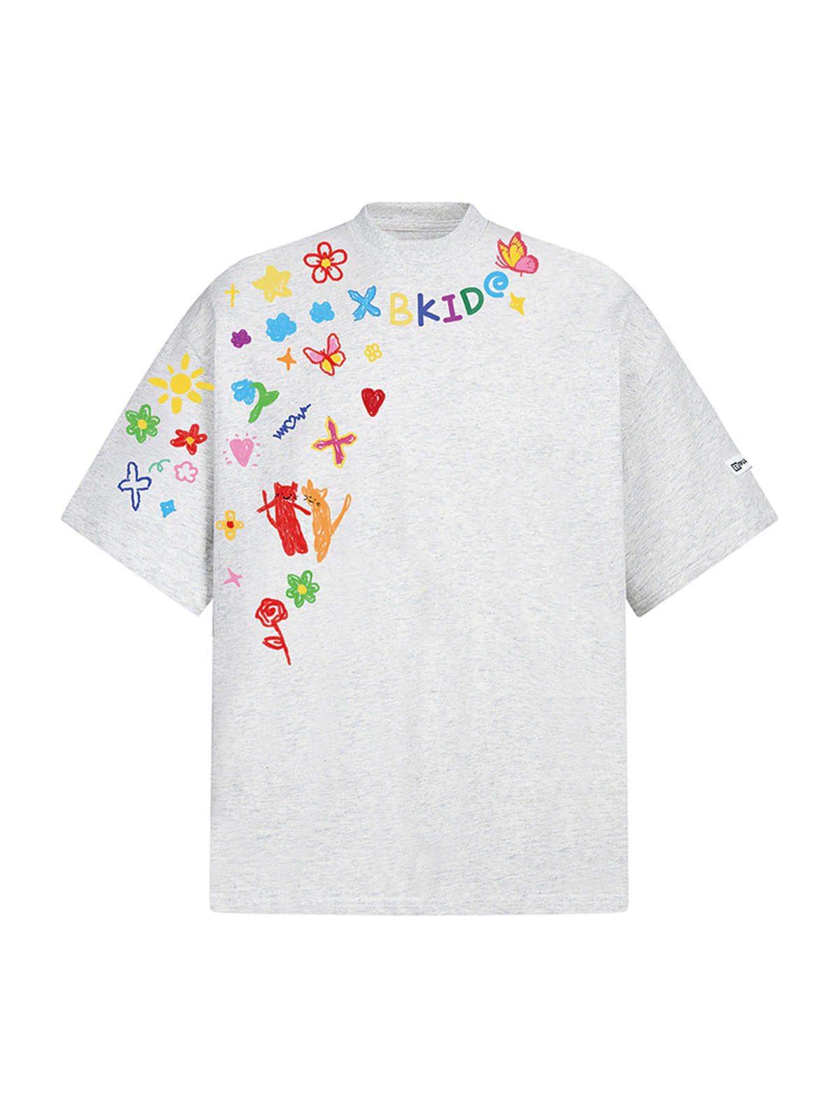Retro Graffiti Hand-Painted T-Shirt