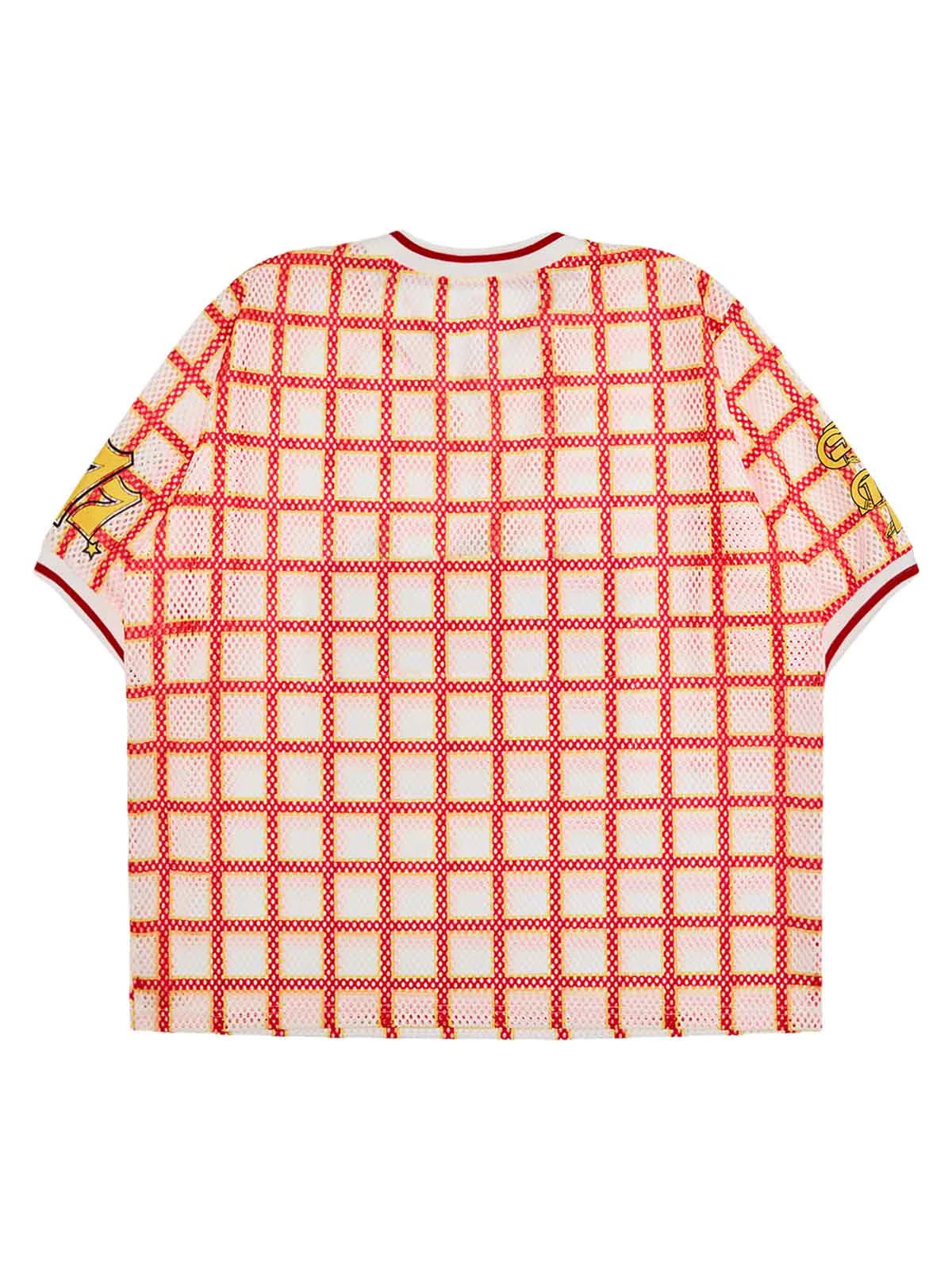 Original Jersey Plaid V-Neck T-shirt