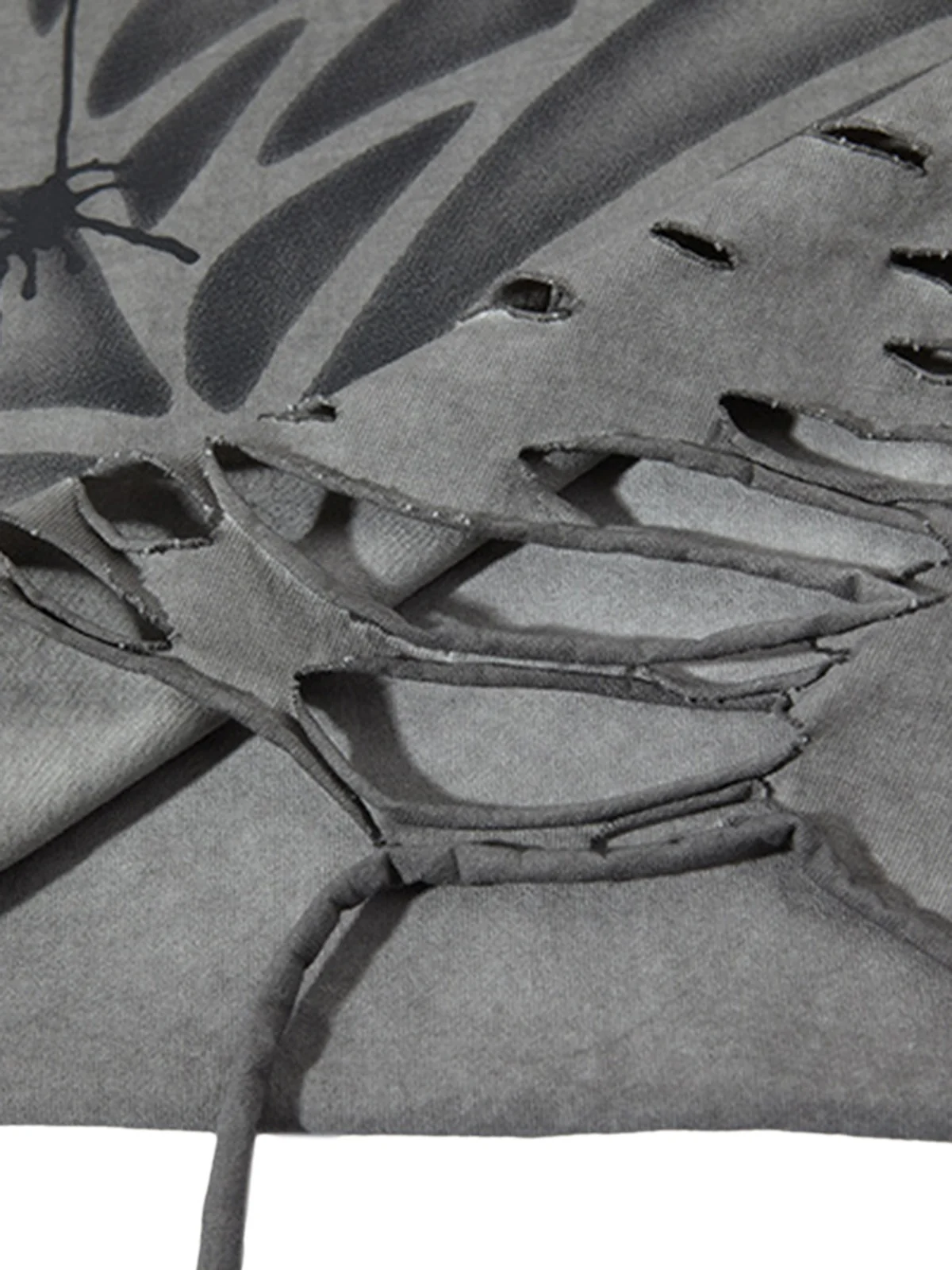 Raggedy Design Spider Web Graphic Vest - 2360