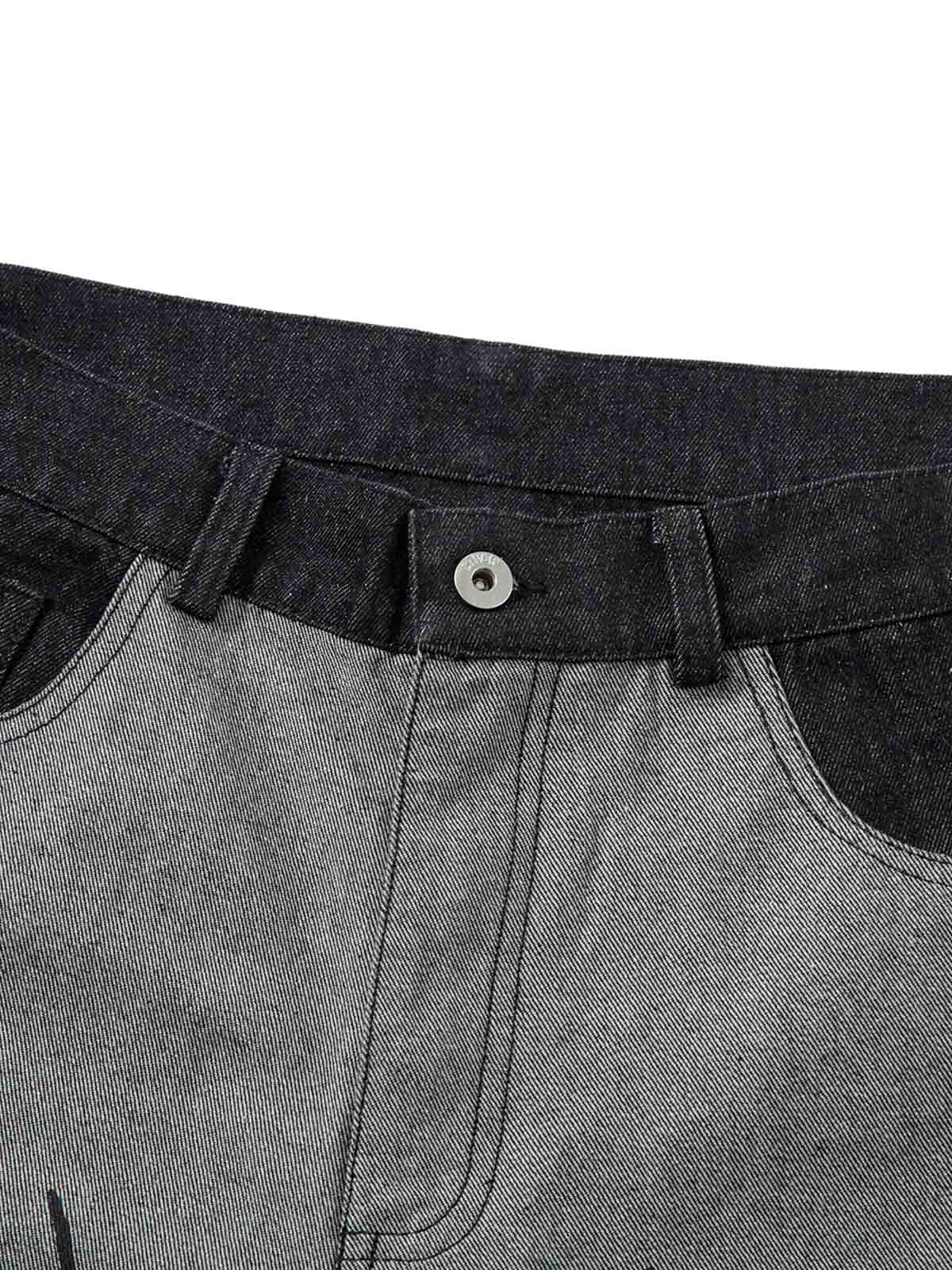 Tribal Flame Print Baggy Jeans