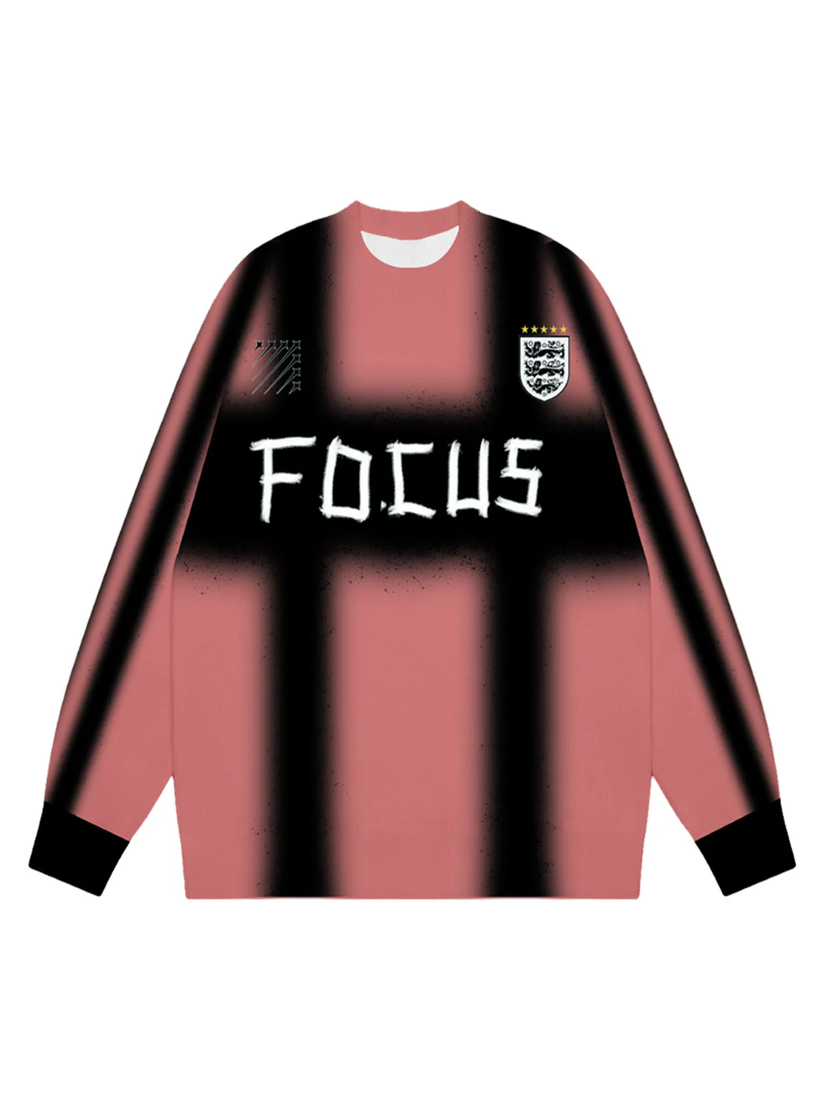 Thesupermade Color Contrast Print Long Sleeve Jersey T-shirt - 2307