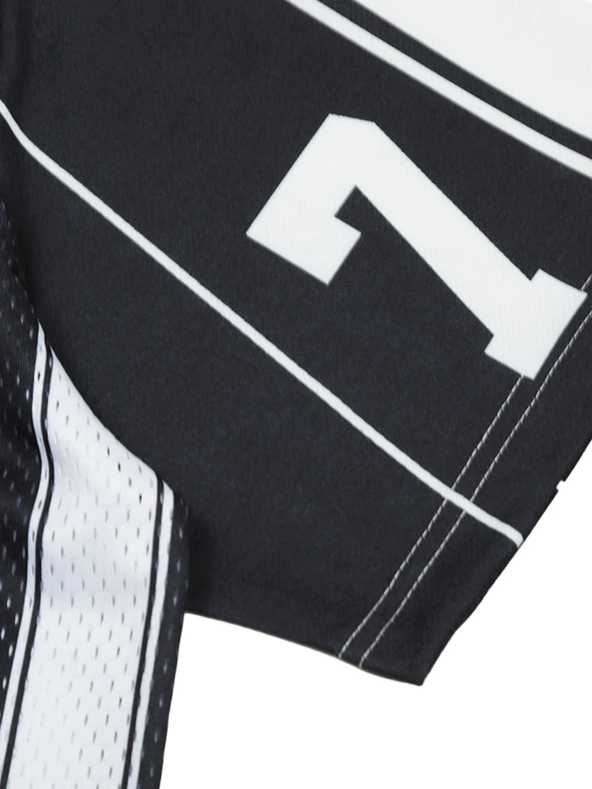 Sports Letter Stripe Print Jersey T-shirt