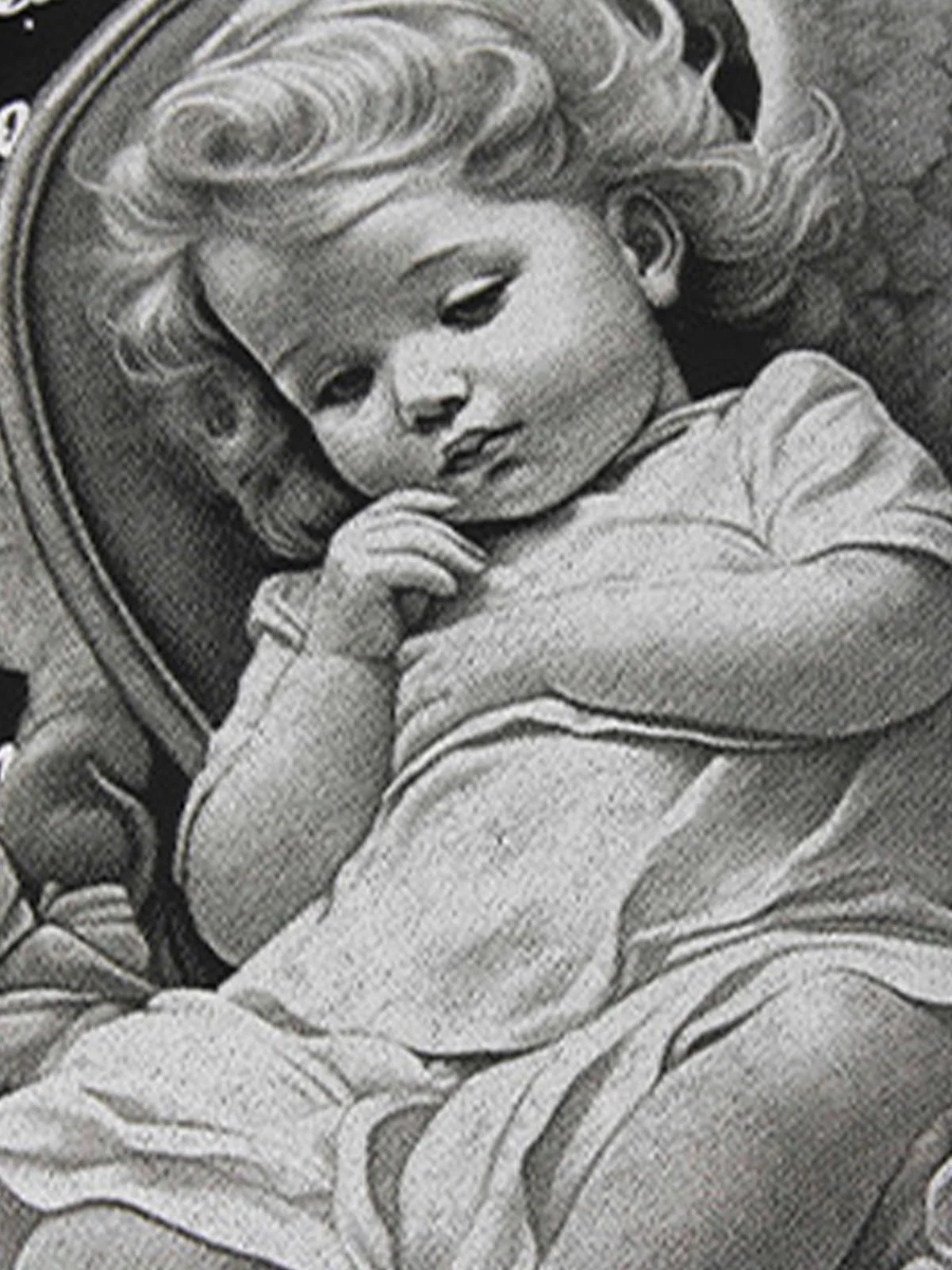 Angel Print Oversized T-Shirt