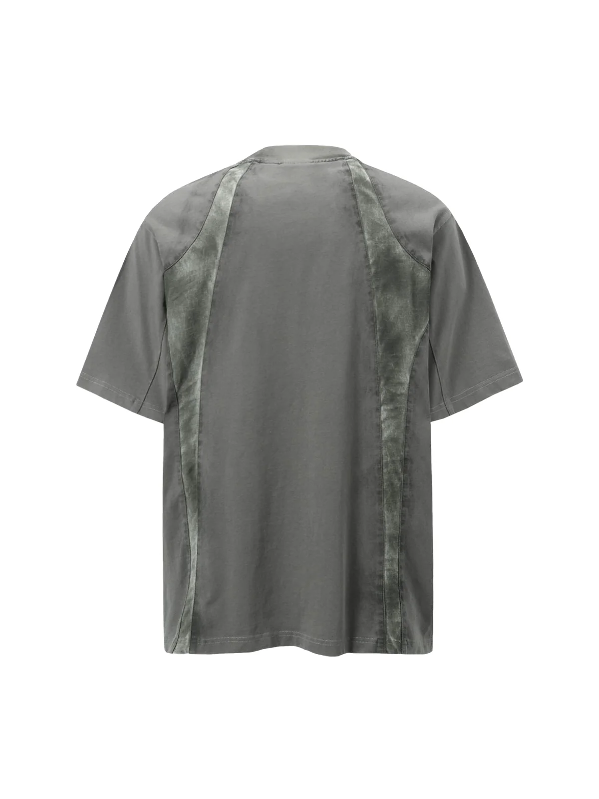 Retro Functional Patchwork Dirty Dyed T-shirt