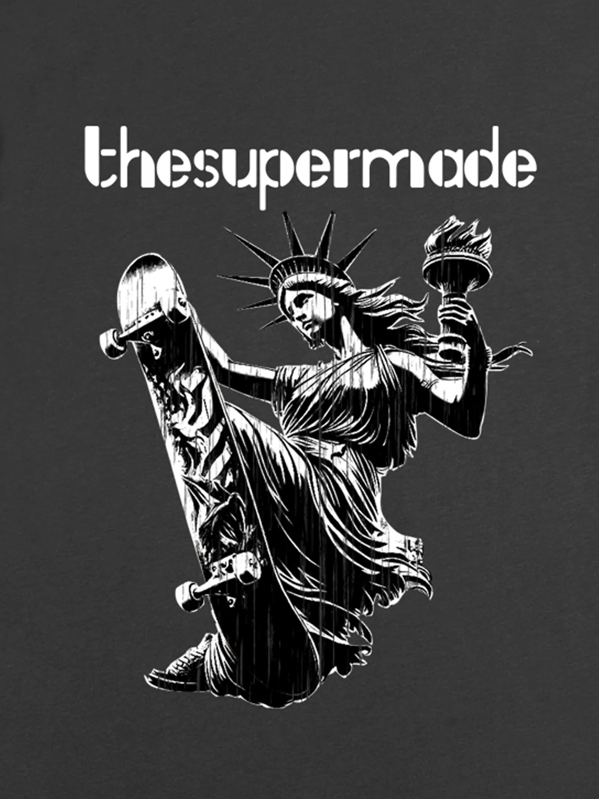 Orginal Funny Statue Of Liberty Print T-shirt