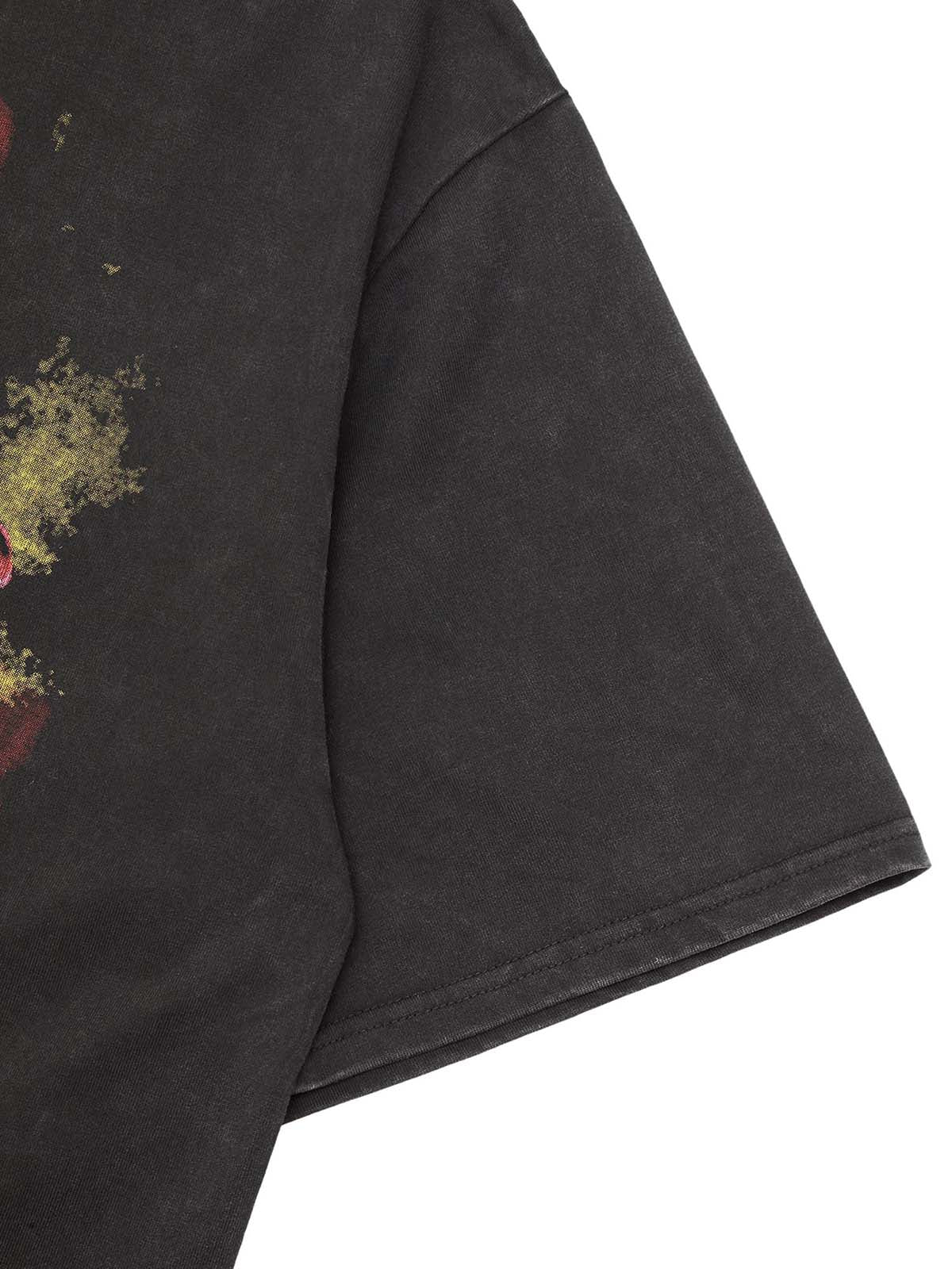 Thesupermade Retro Creative Portrait Painting Street Rap T-shirt - 2049