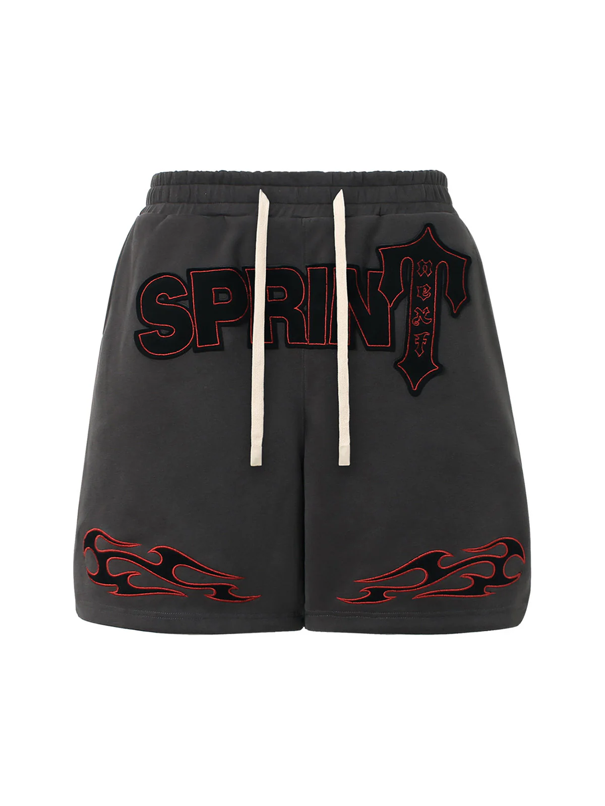 Street Graphic Drawstring Shorts