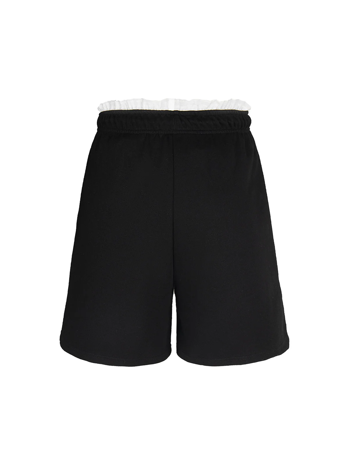 Elastic Letter Double Waist Shorts