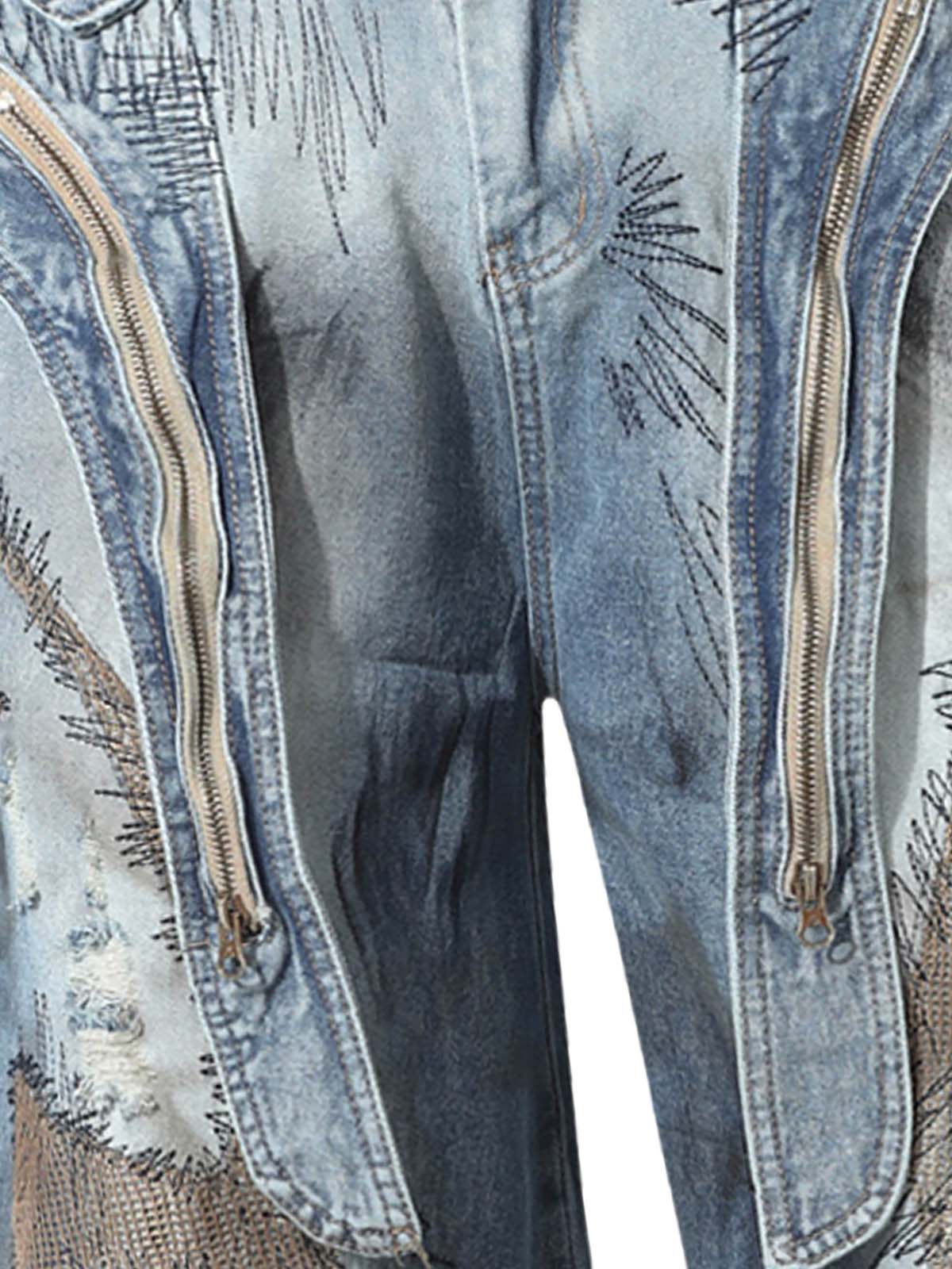 RO Style Washed Barrel Jeans