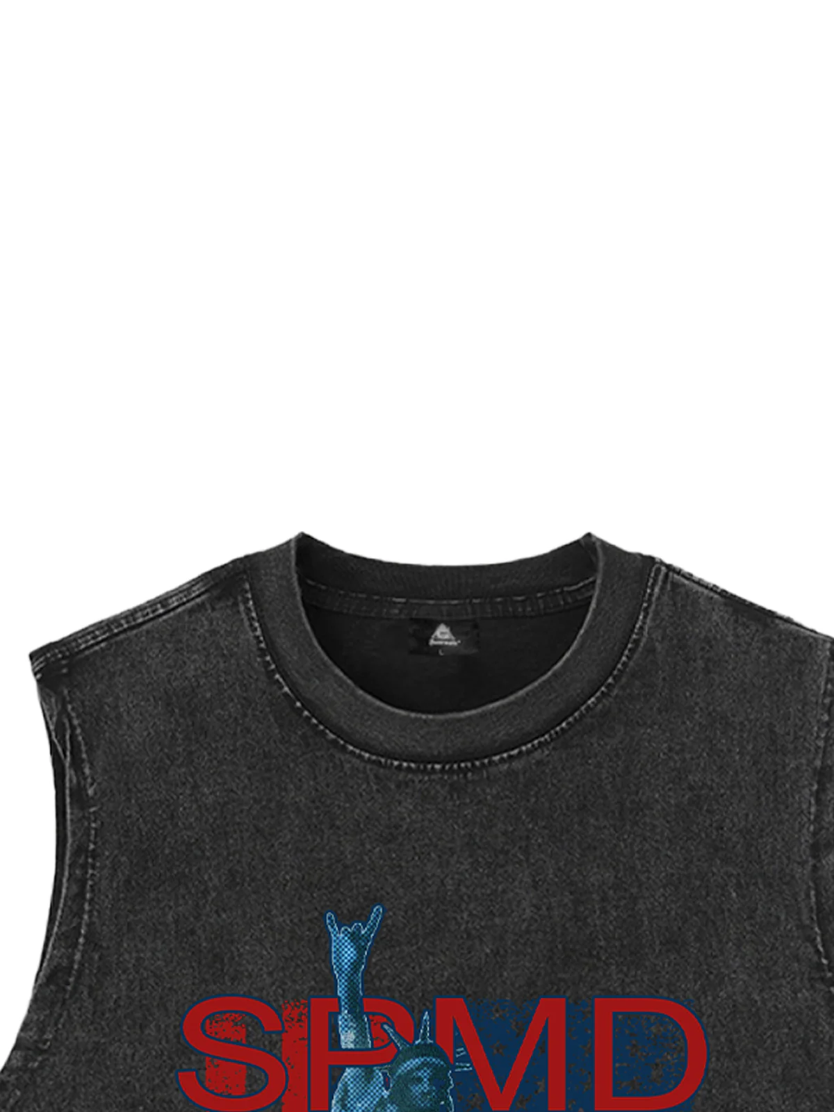 Original Patriotic Rock Tank Top with Iconic Statue Design