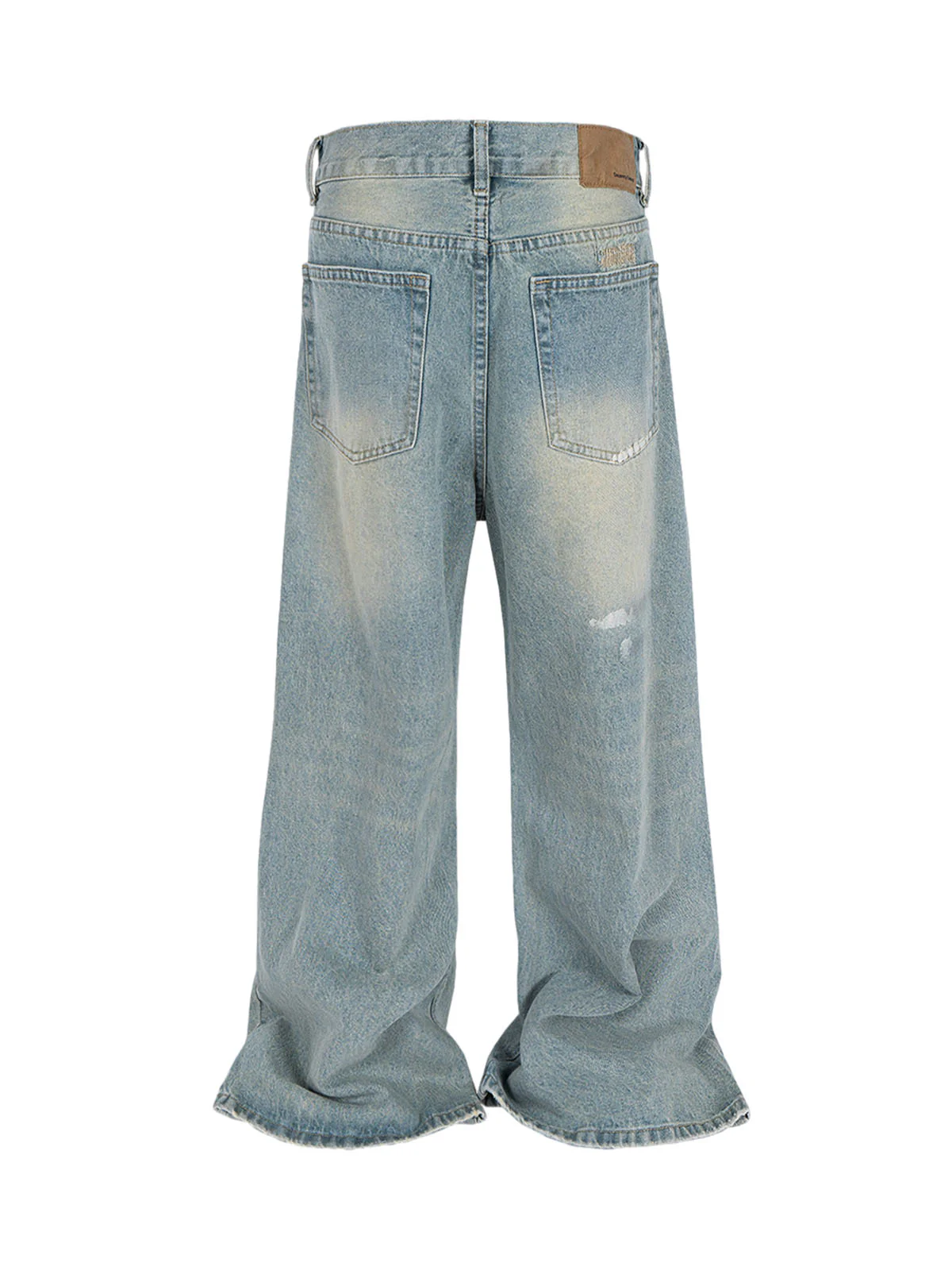 Ripped Distressed Baggy Flare Jeans
