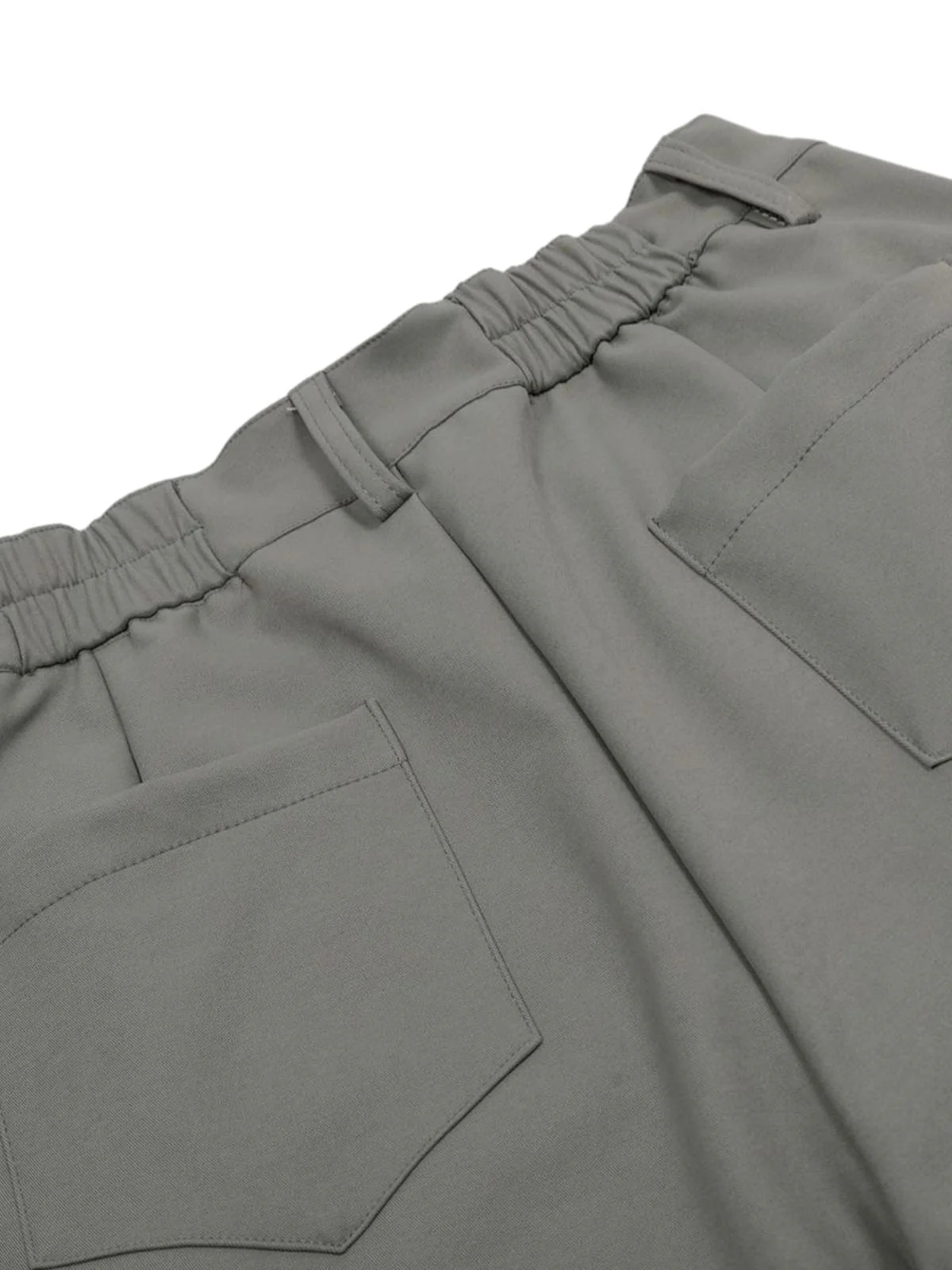 Elastic Waistband Barrel Pants