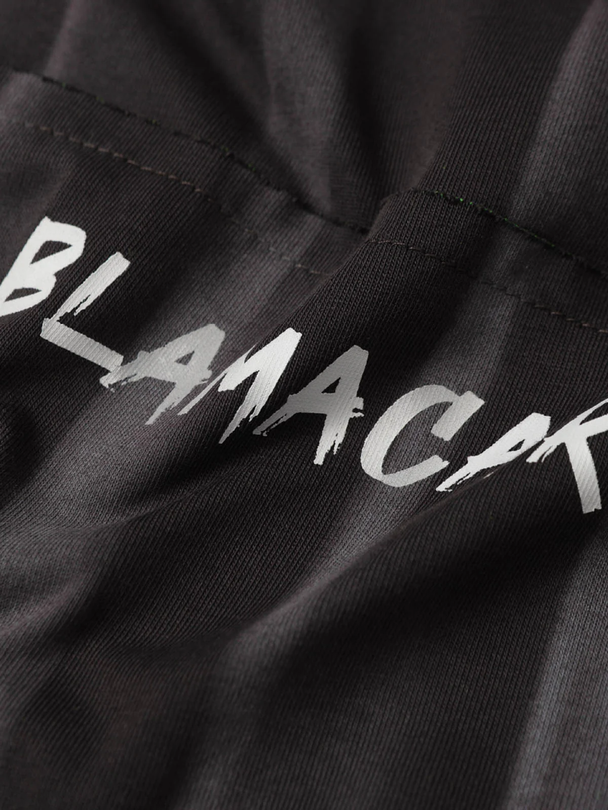 Oversized Tie-Dye Embroidered Letter T-Shirt