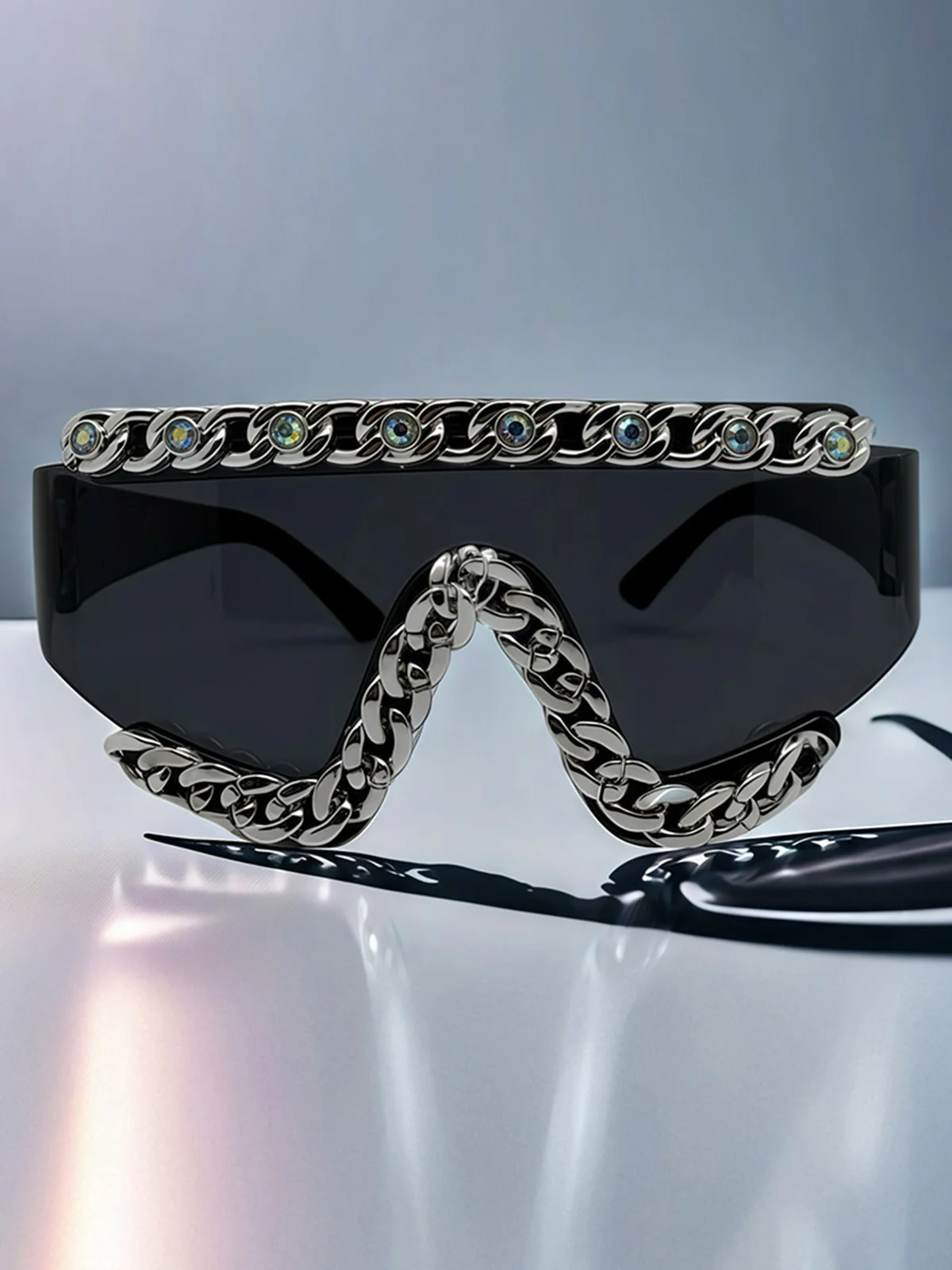 Chain-Embellished Sunglasses
