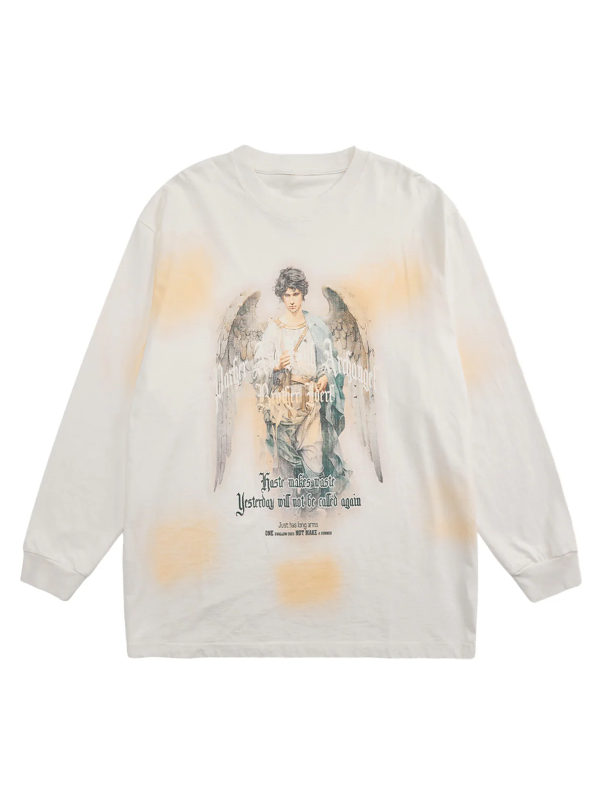Thesupermade Vintage Angel Graphic Long Sleeve T-Shirt