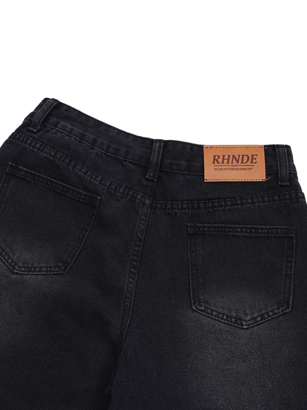 Retro Street Cleanfit Straight Denim Jort