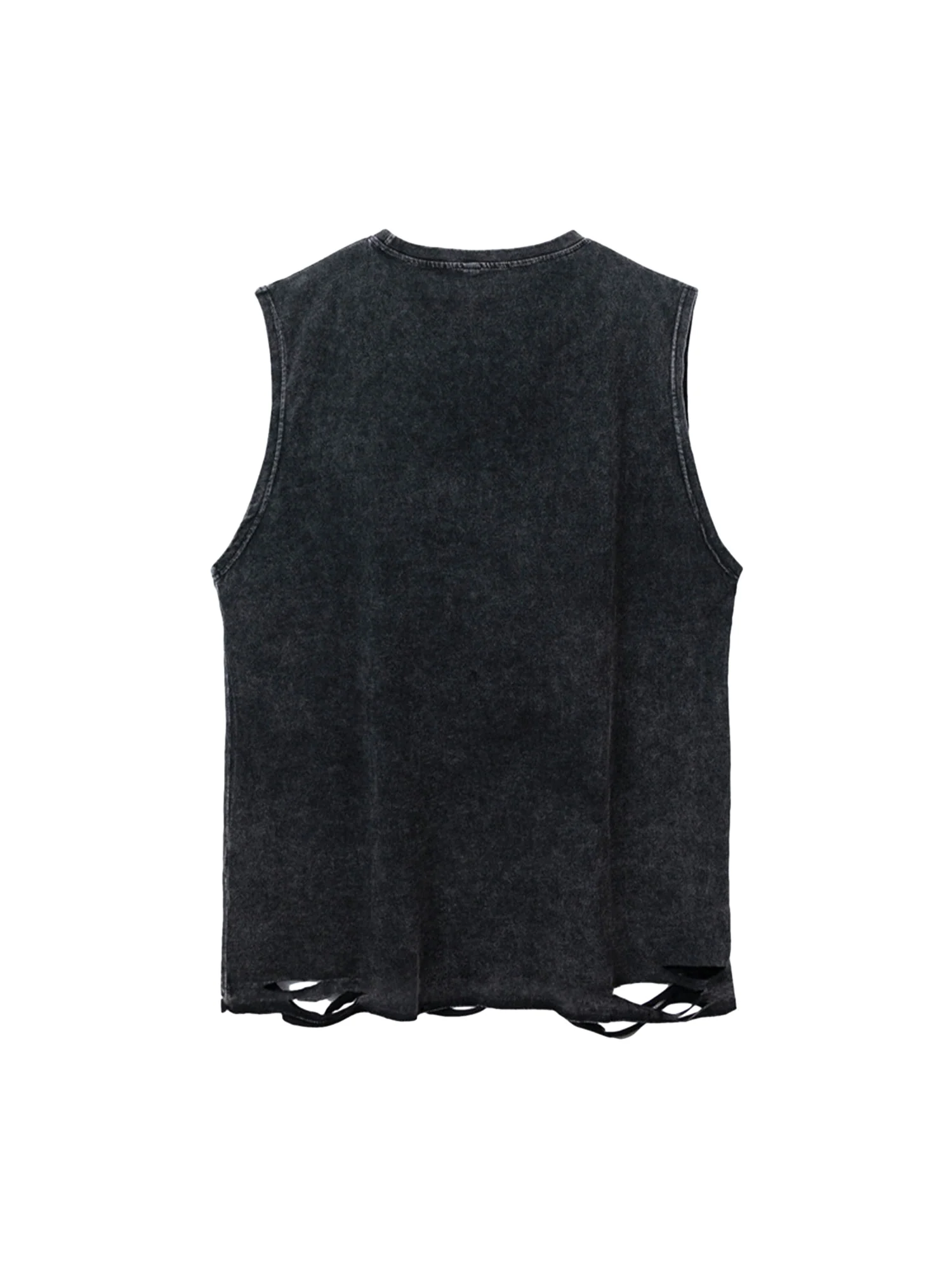 Thesupermade Hip-hop Loose Washed Undershirt -1606