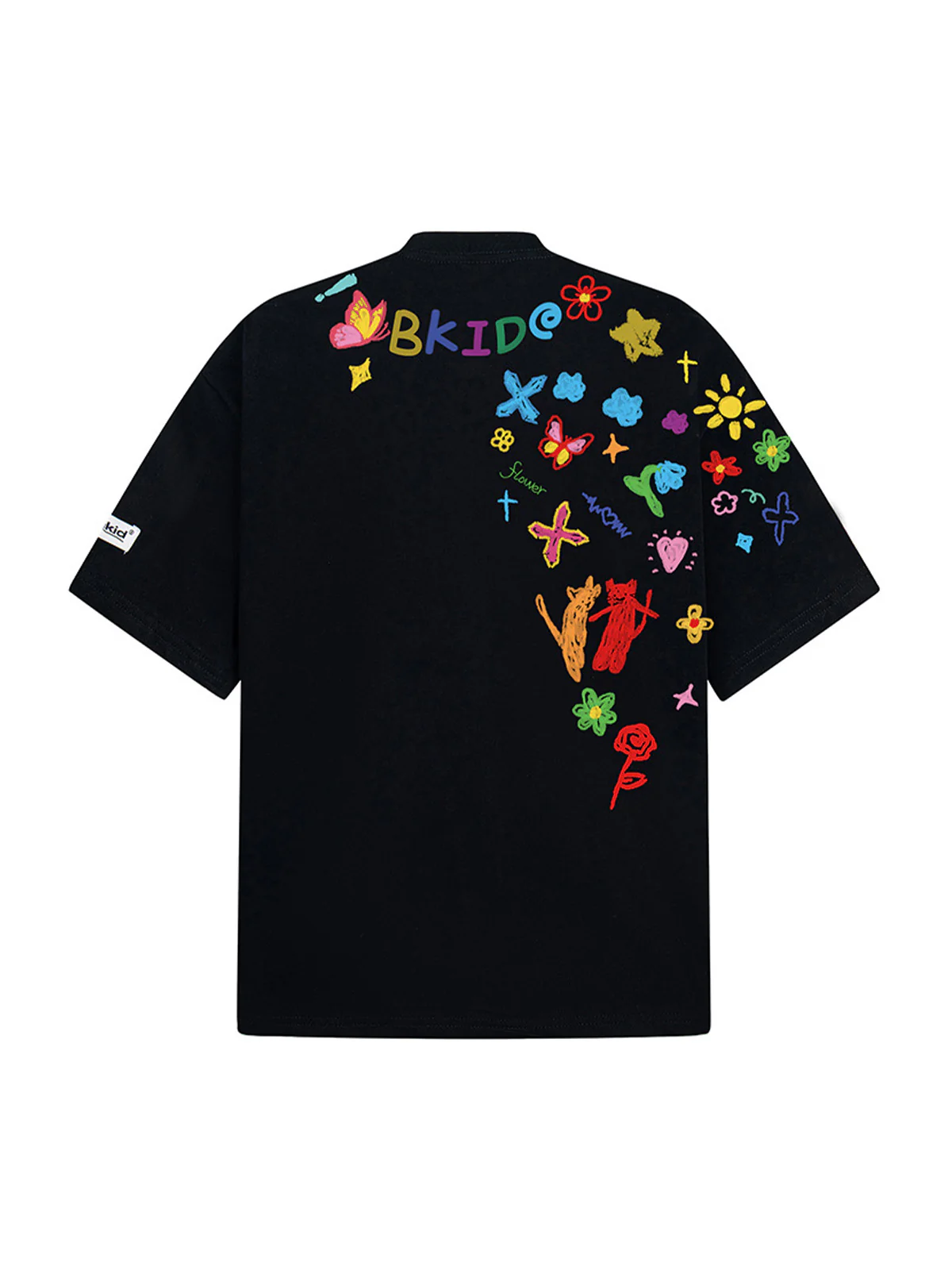 Retro Graffiti Hand-Painted T-Shirt