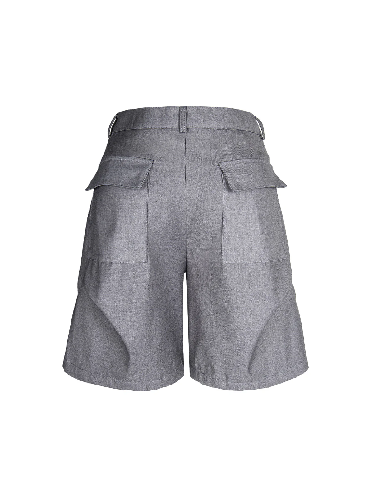 Street Retro Pleated Rivet Shorts