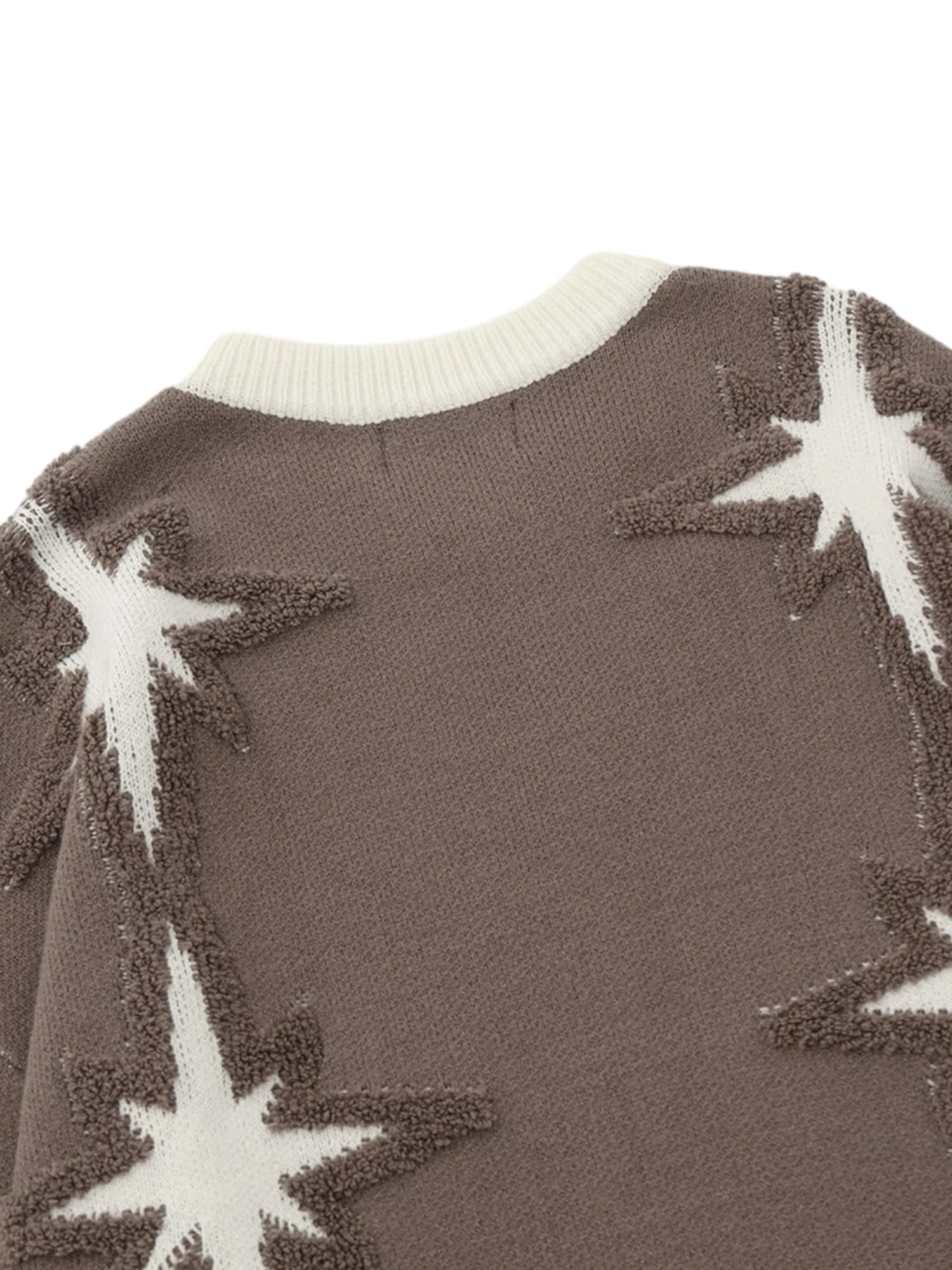 Thesupermade Star Jacquard Crew Neck Sweater