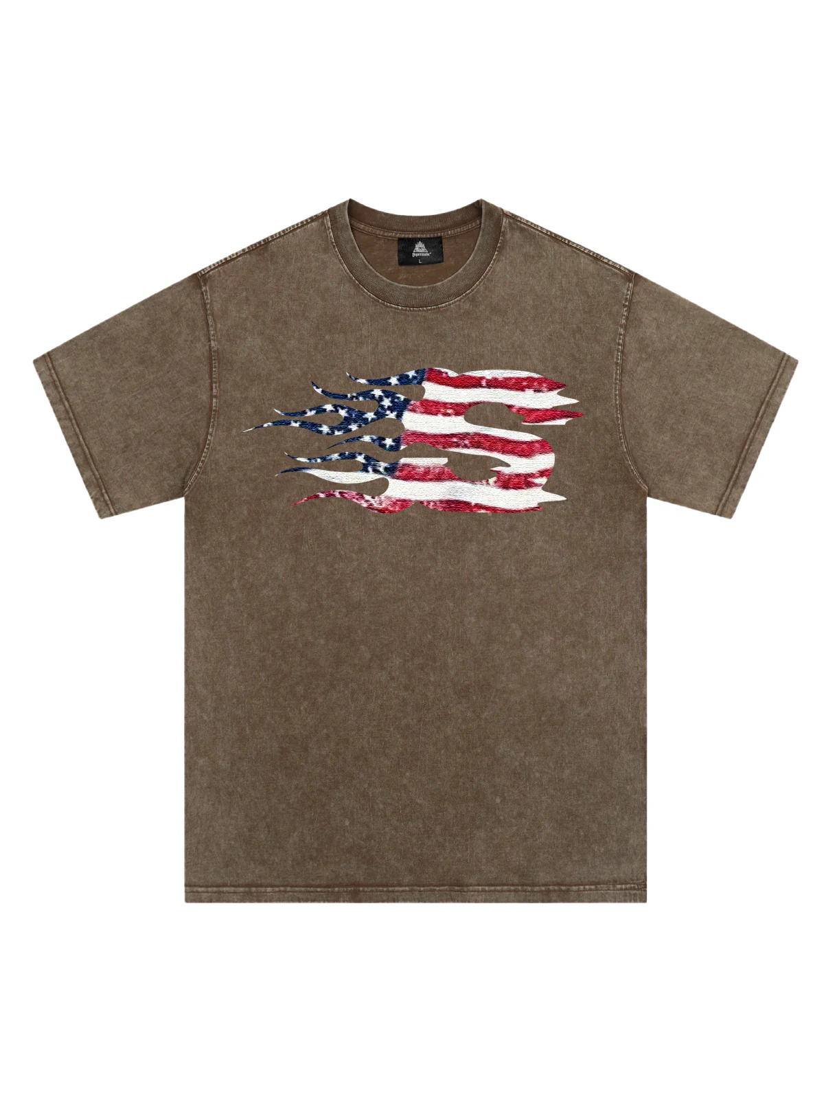 Original Patriotic Flame Graphic T-Shirt