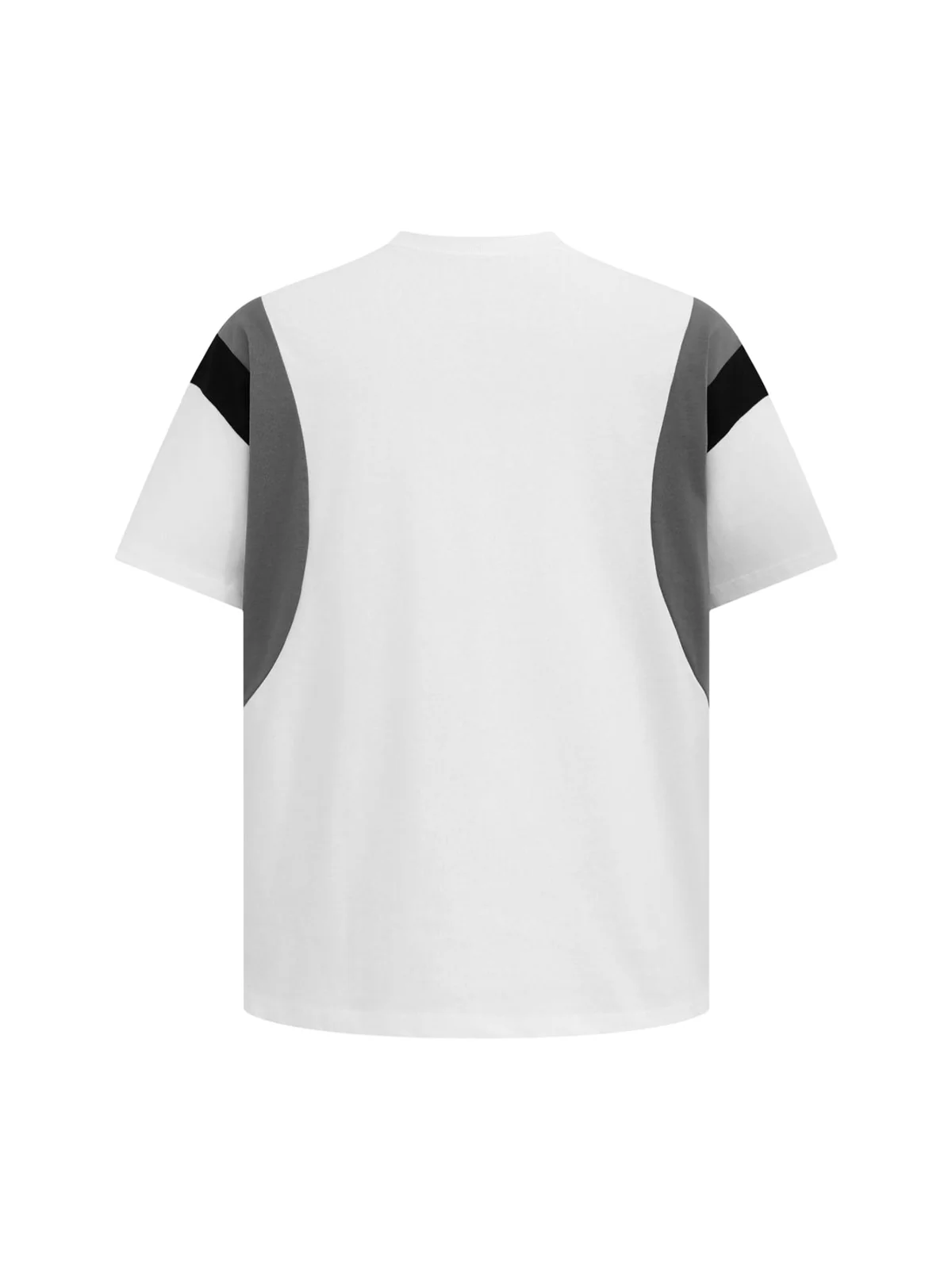 Retro Contrast Color Stitching Embroidered Letter Jersey T-shirt