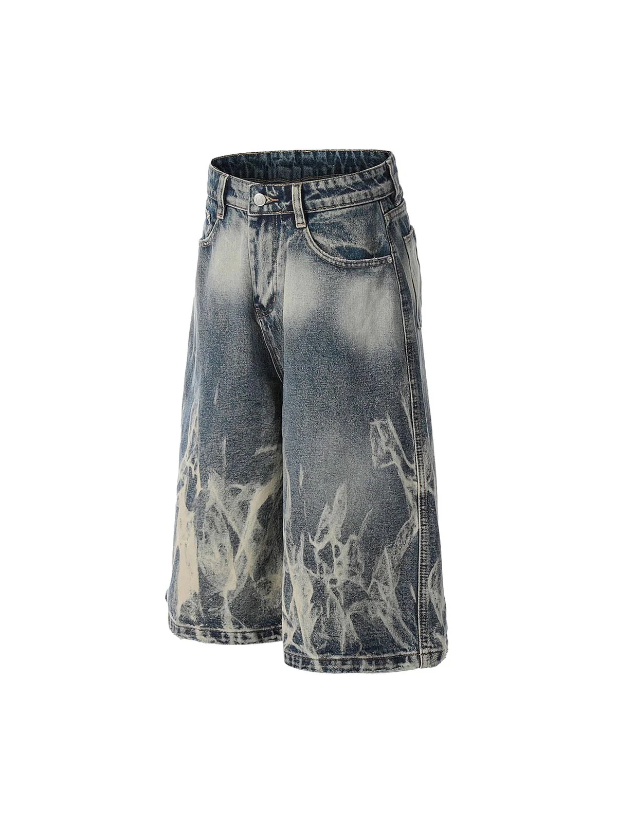 Retro Spray Monkey Washed Baggy Jorts