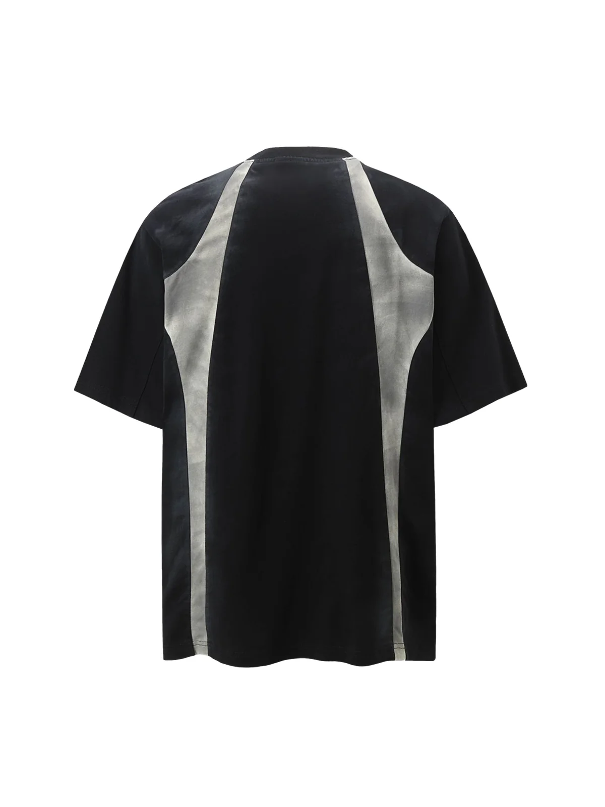 Retro Functional Patchwork Dirty Dyed T-shirt