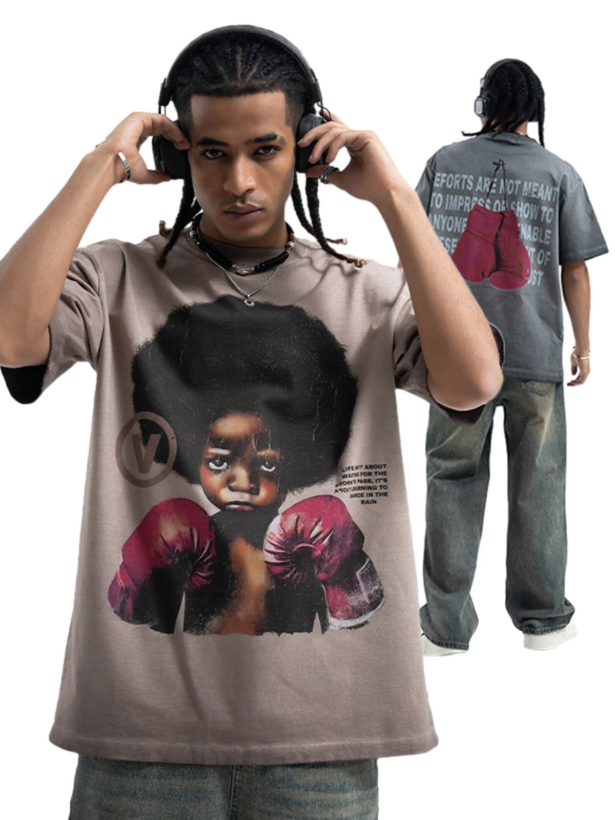 Boxing Boy Graphic T-Shirt