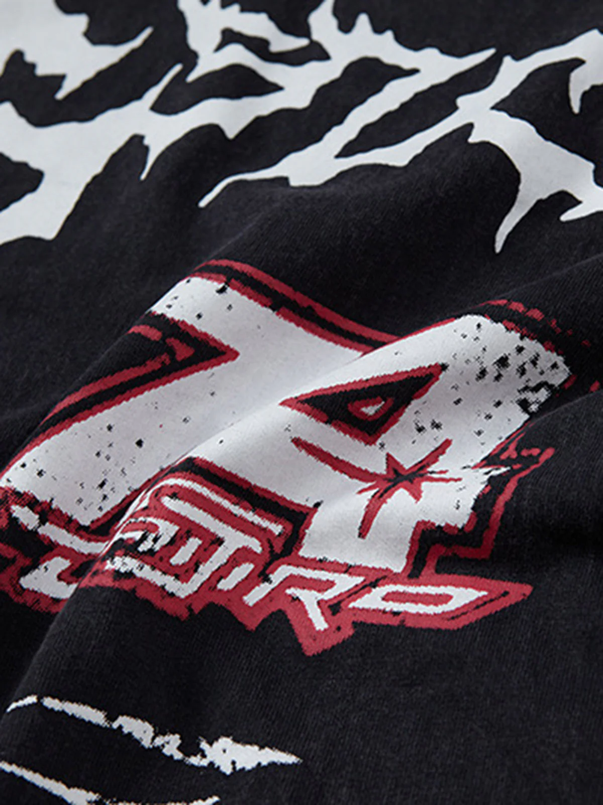 Retro Washed Letter Print Vest