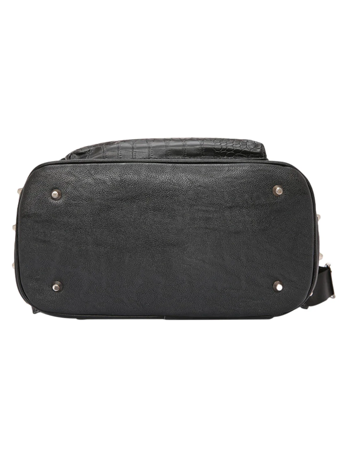 Rivet Crocodile-Print Backpack