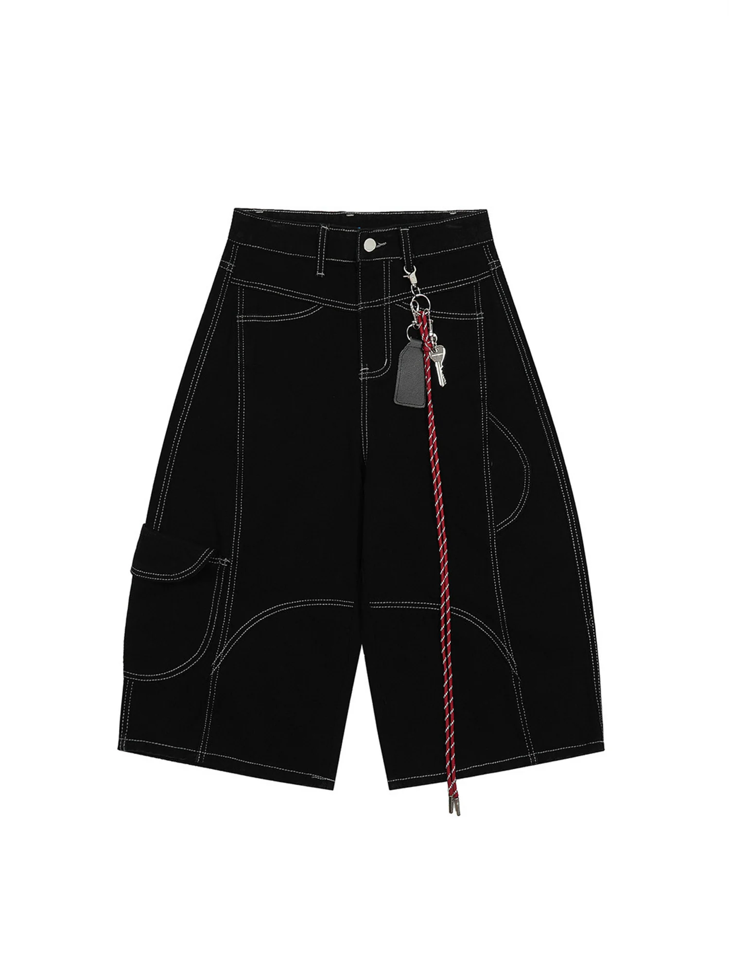 Welt-Embellished Cargo Jorts