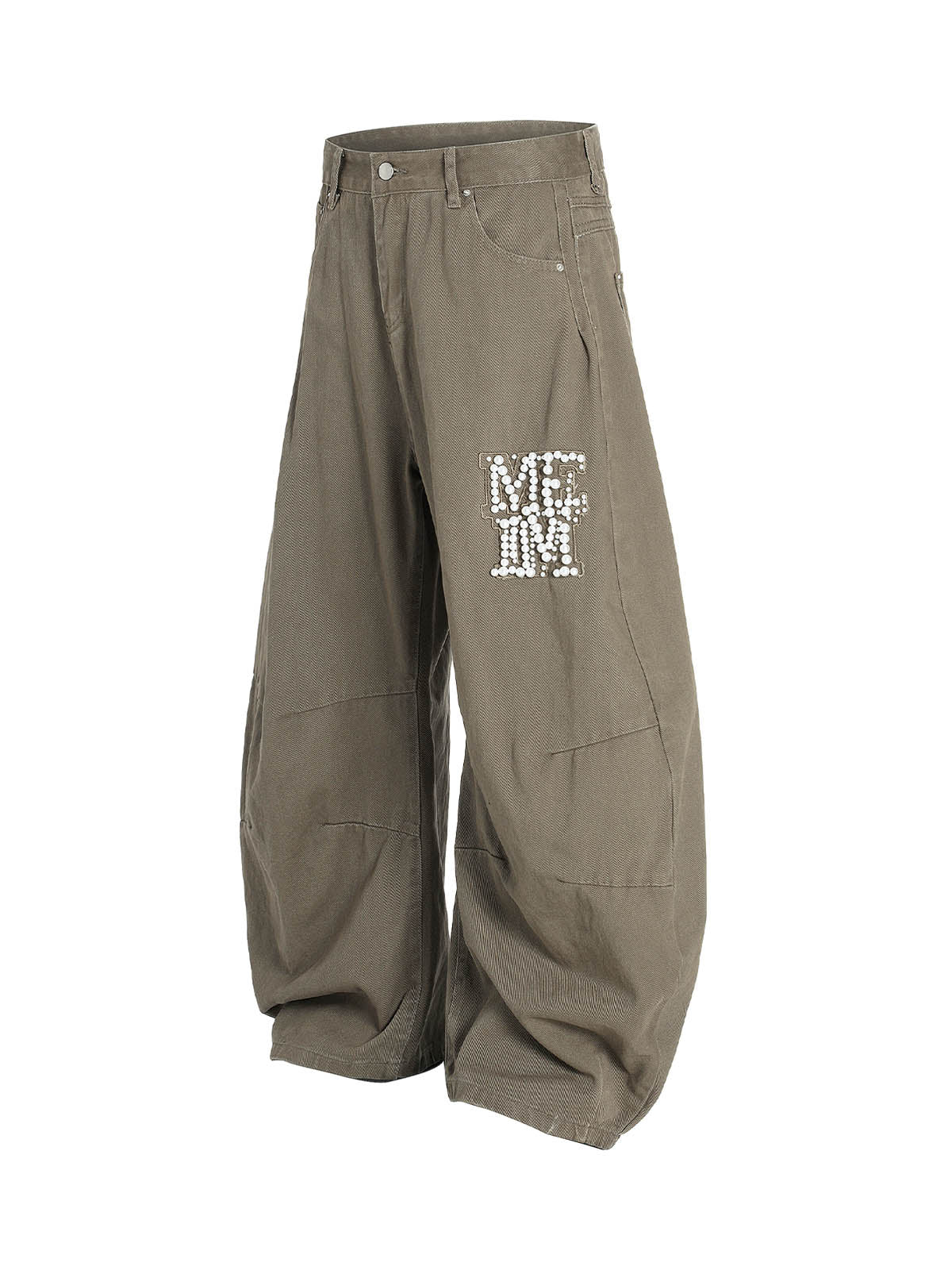 Heavy Beading Barrel Pants