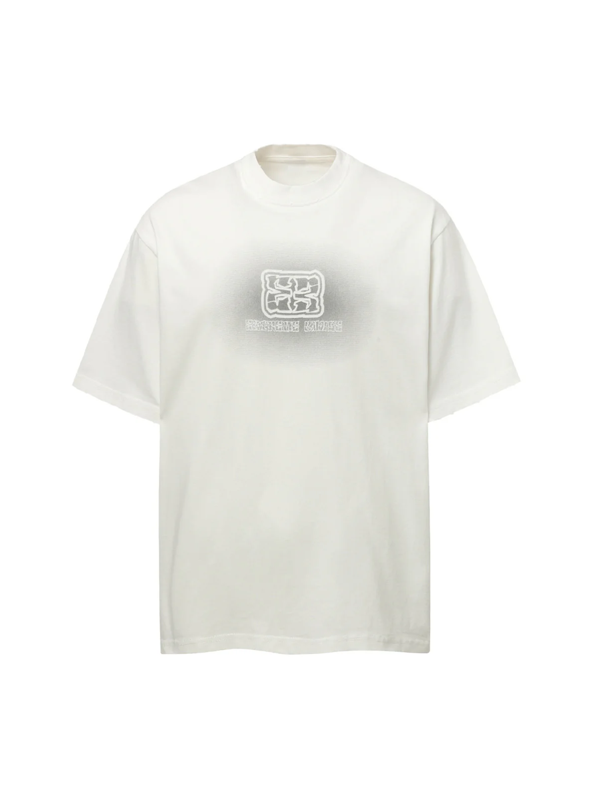 Washed Patch Embroidery T-shirt