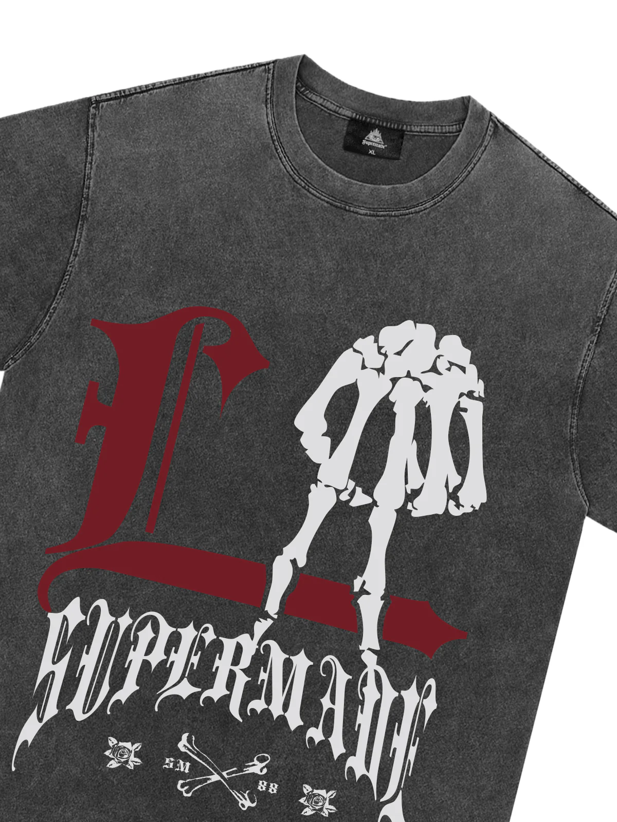 Original Gothic Skeleton Graphic Print T-Shirt