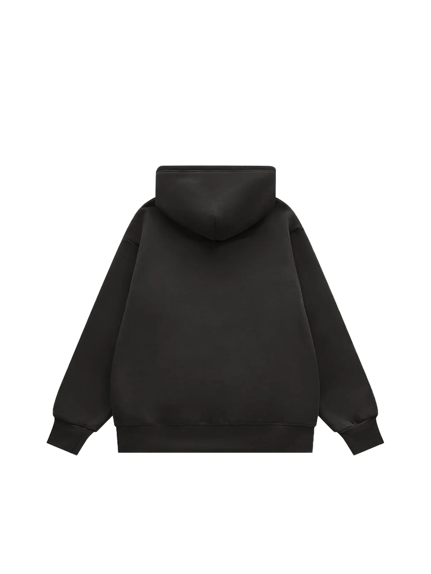 Thesupermade Letter Graphics Fleece Hoodie