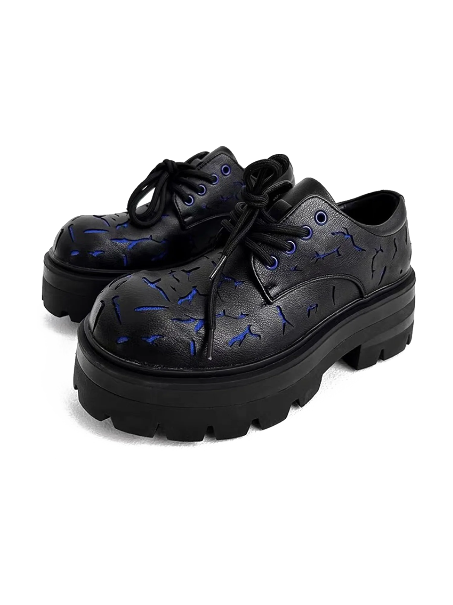 Thesupermade High Street Crackle Leather Shoes - 2182