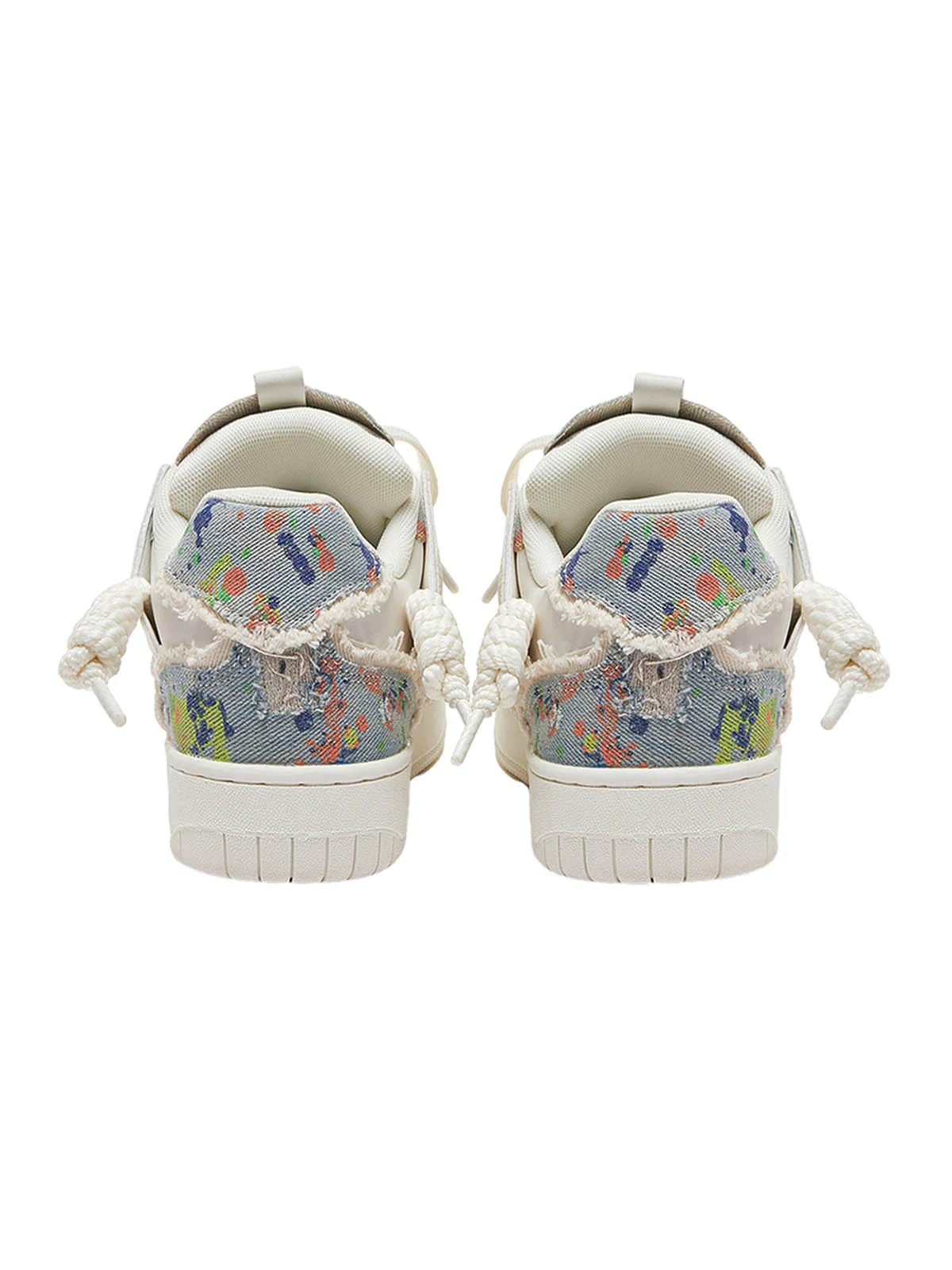 Destruction Series Tassel Contrast Color Sneakers - 2356