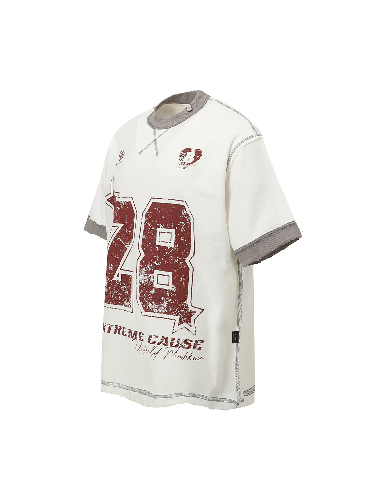 Distressed NO. 28 Jersey T-Shirt
