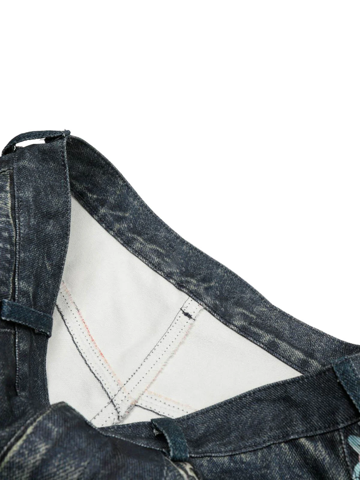 Embellished Chain Denim Shorts