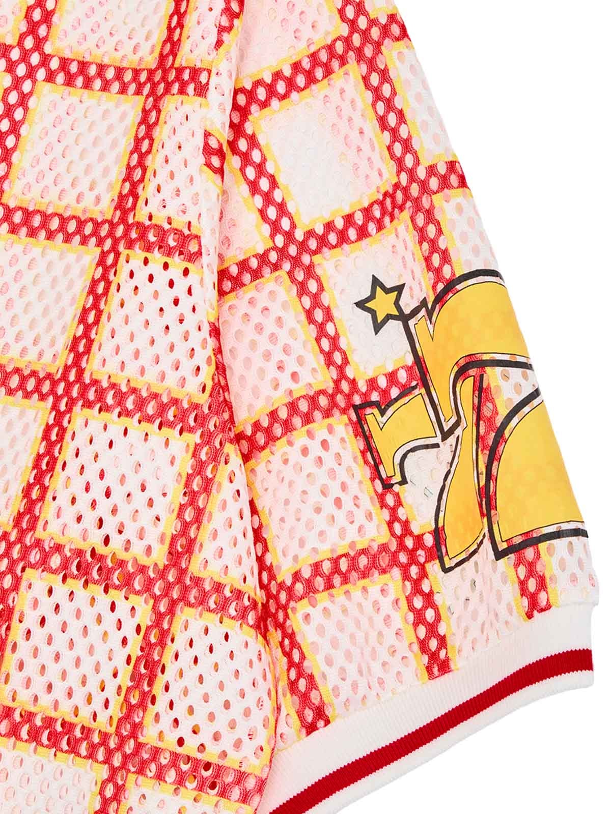 Original Jersey Plaid V-Neck T-shirt