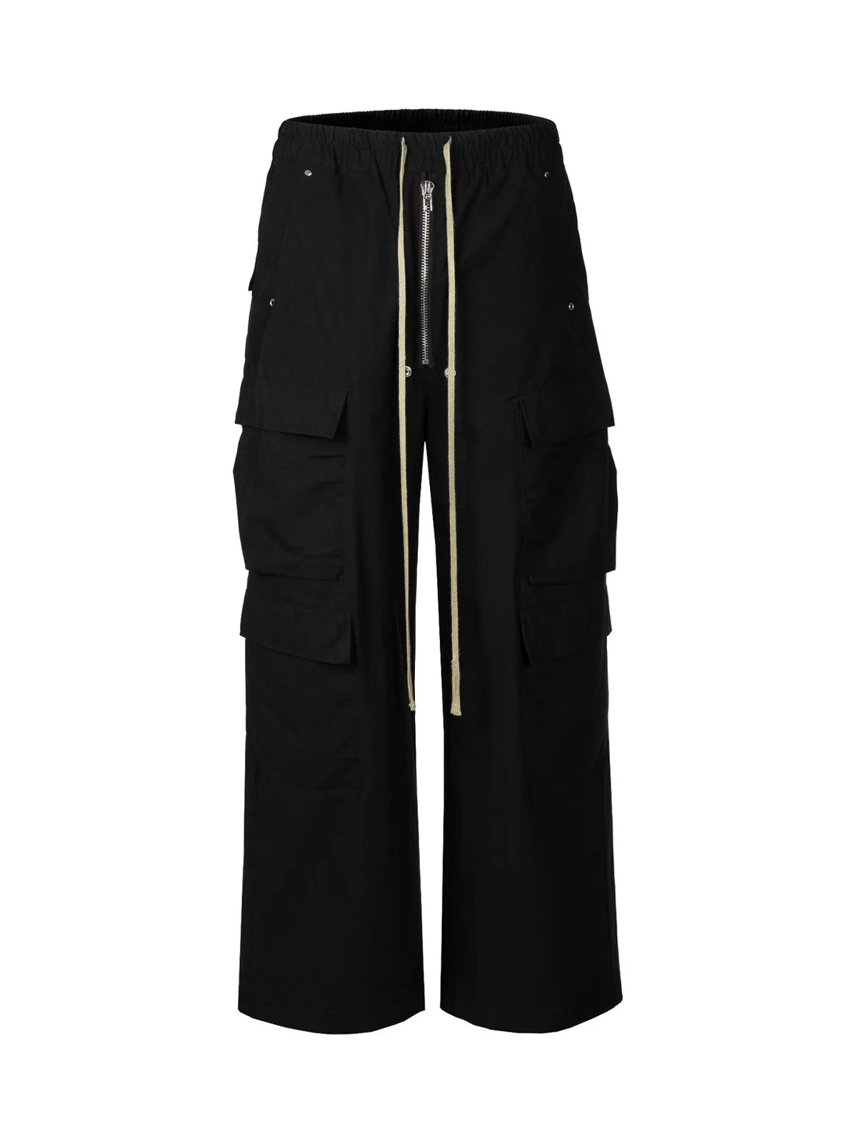 RO Style Multi-Pocket Baggy Flared Pants - 2321