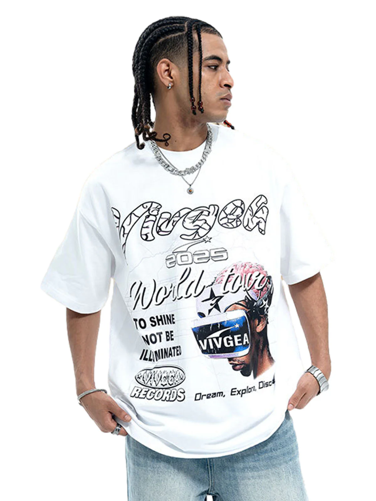 Retro Sci-Fi Graphic T-Shirt