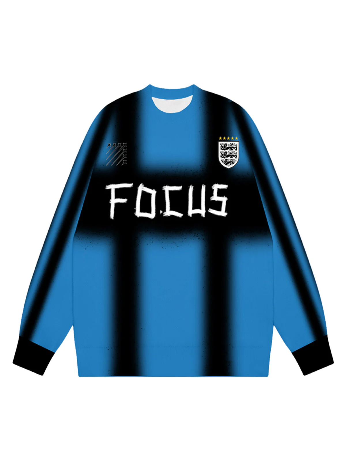 Thesupermade Color Contrast Print Long Sleeve Jersey T-shirt - 2307